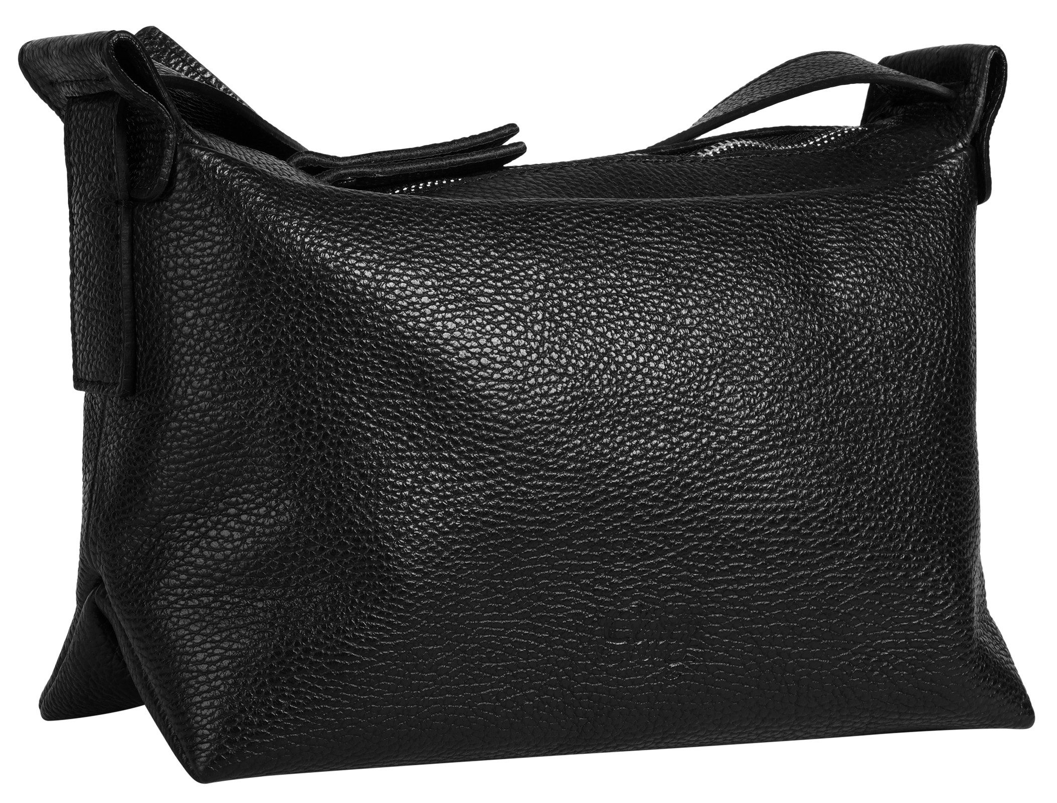 Cluty Umhängetasche, echt Leder, Made in Italy