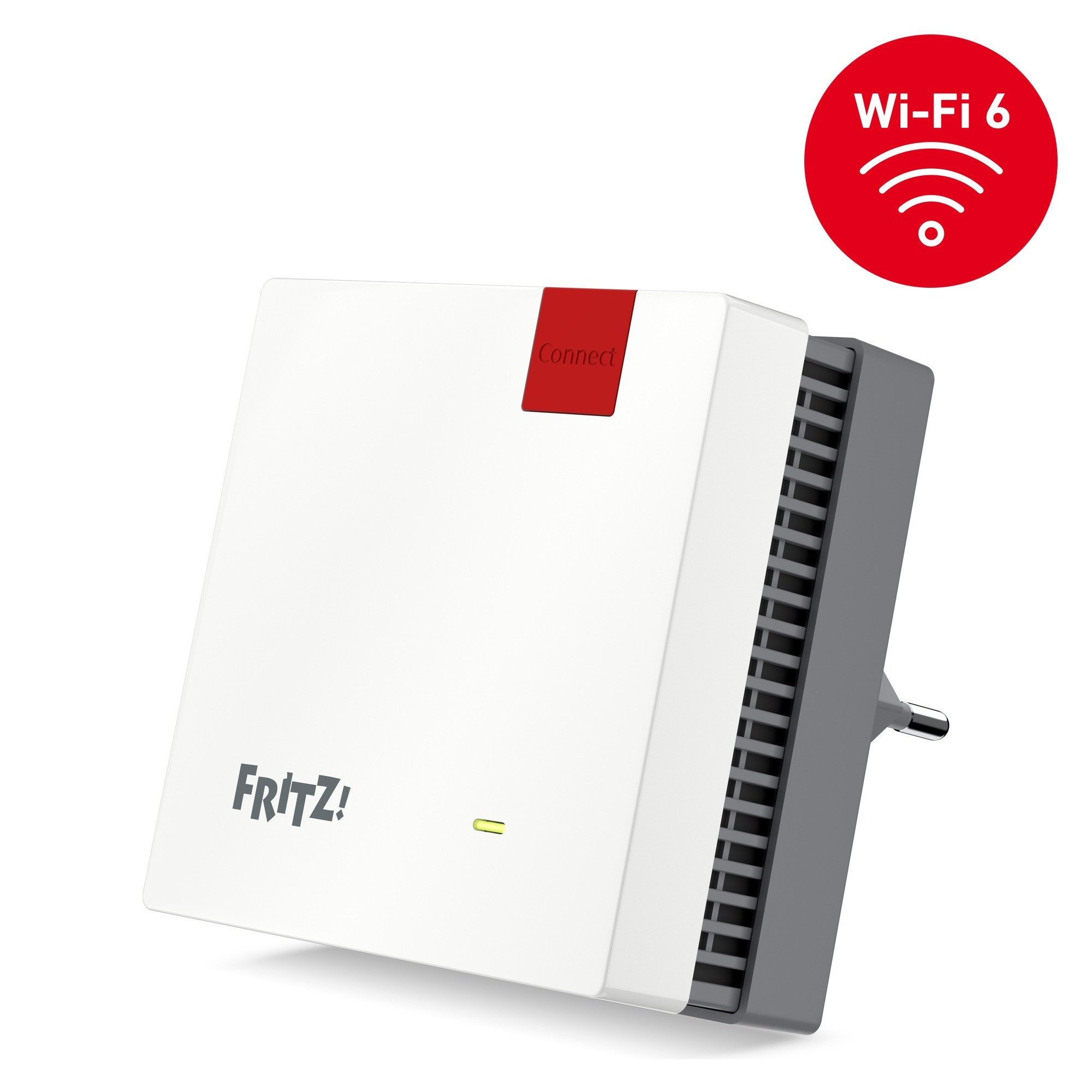 Fritz! FRITZ!Repeater 1200 AX WLAN-Repeater, Wi-Fi 6 Mesh-Repeater bis 3.000 MBit/s, Dual-Band, Gigabit-LAN-Port
