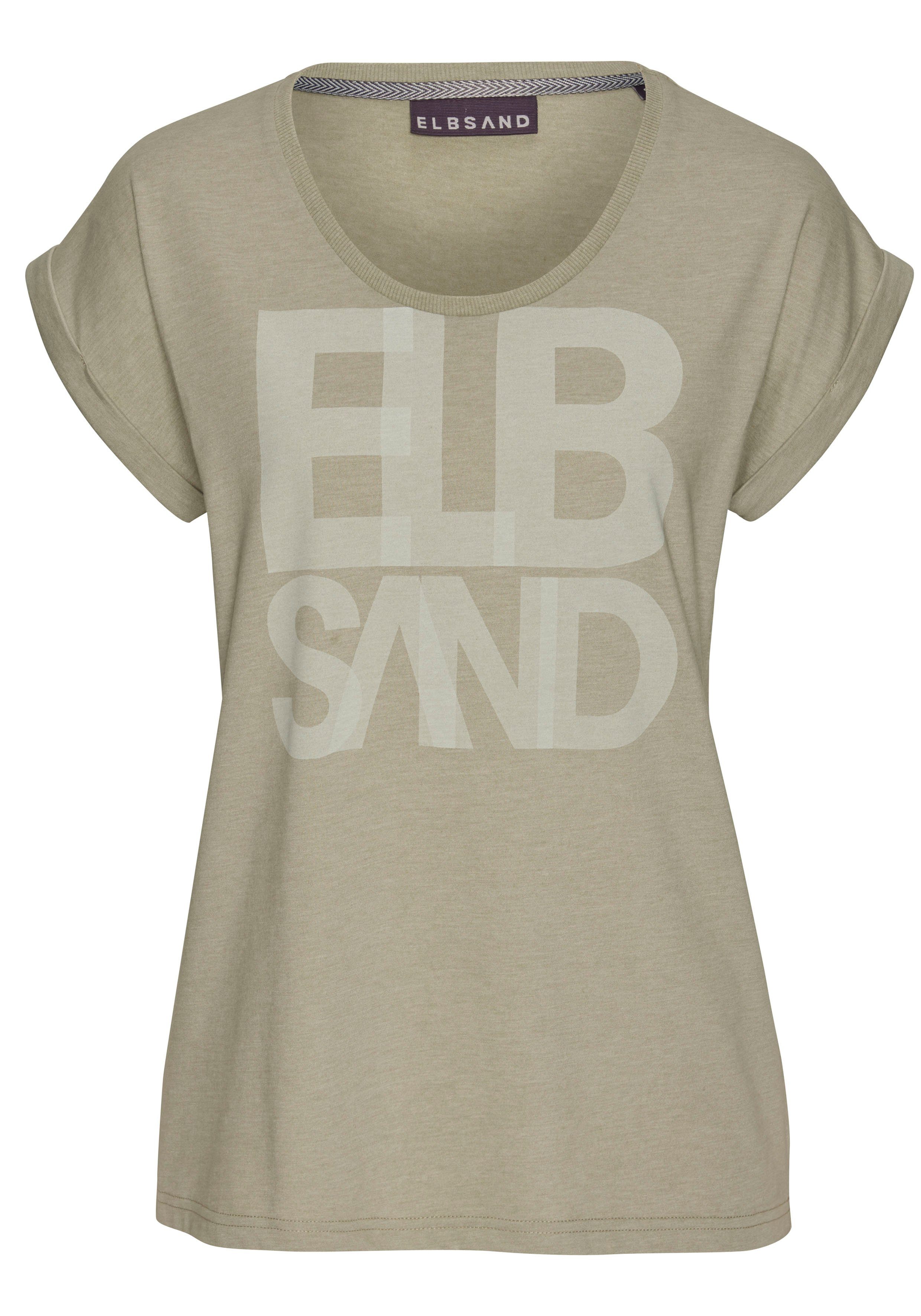 Elbsand T-Shirt Eldis mit Logodruck, Kurzarmshirt günstig online kaufen