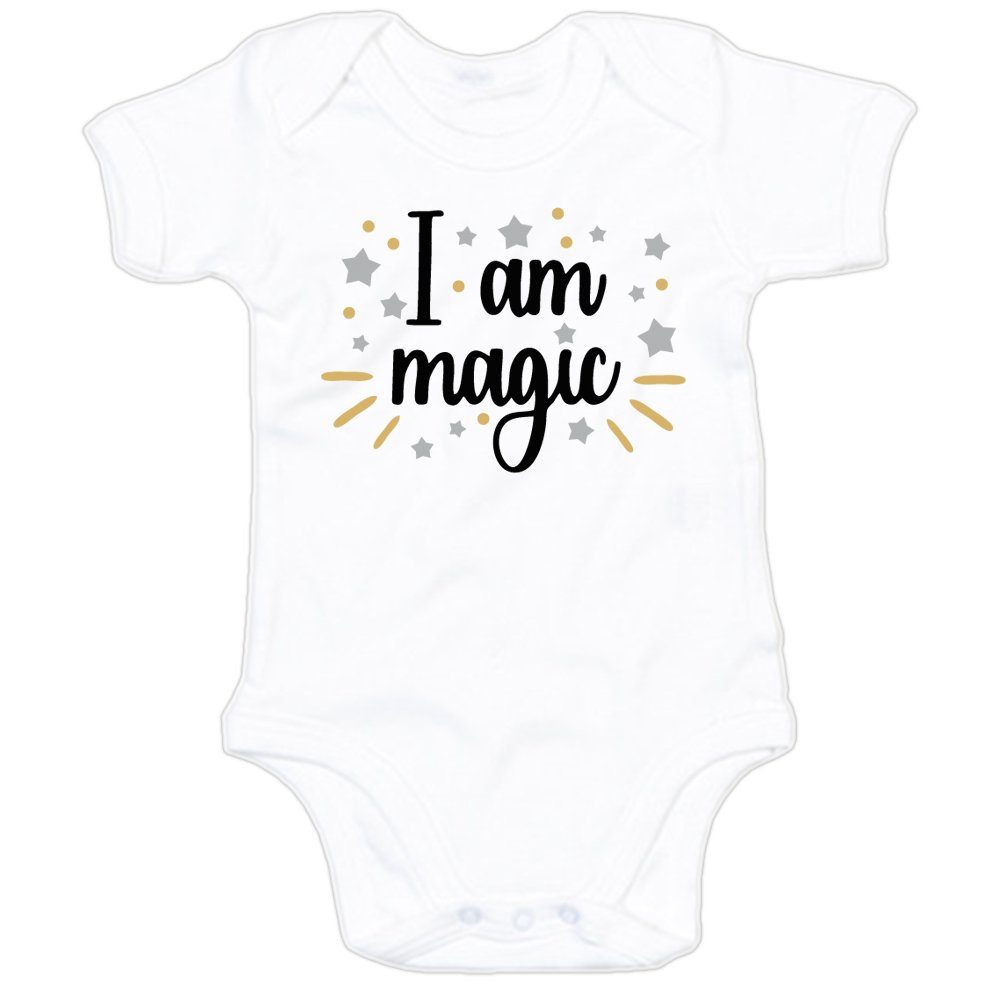 Ggraphics Kurzarmbody I am magic Baby Body mit Spruch / Motiv