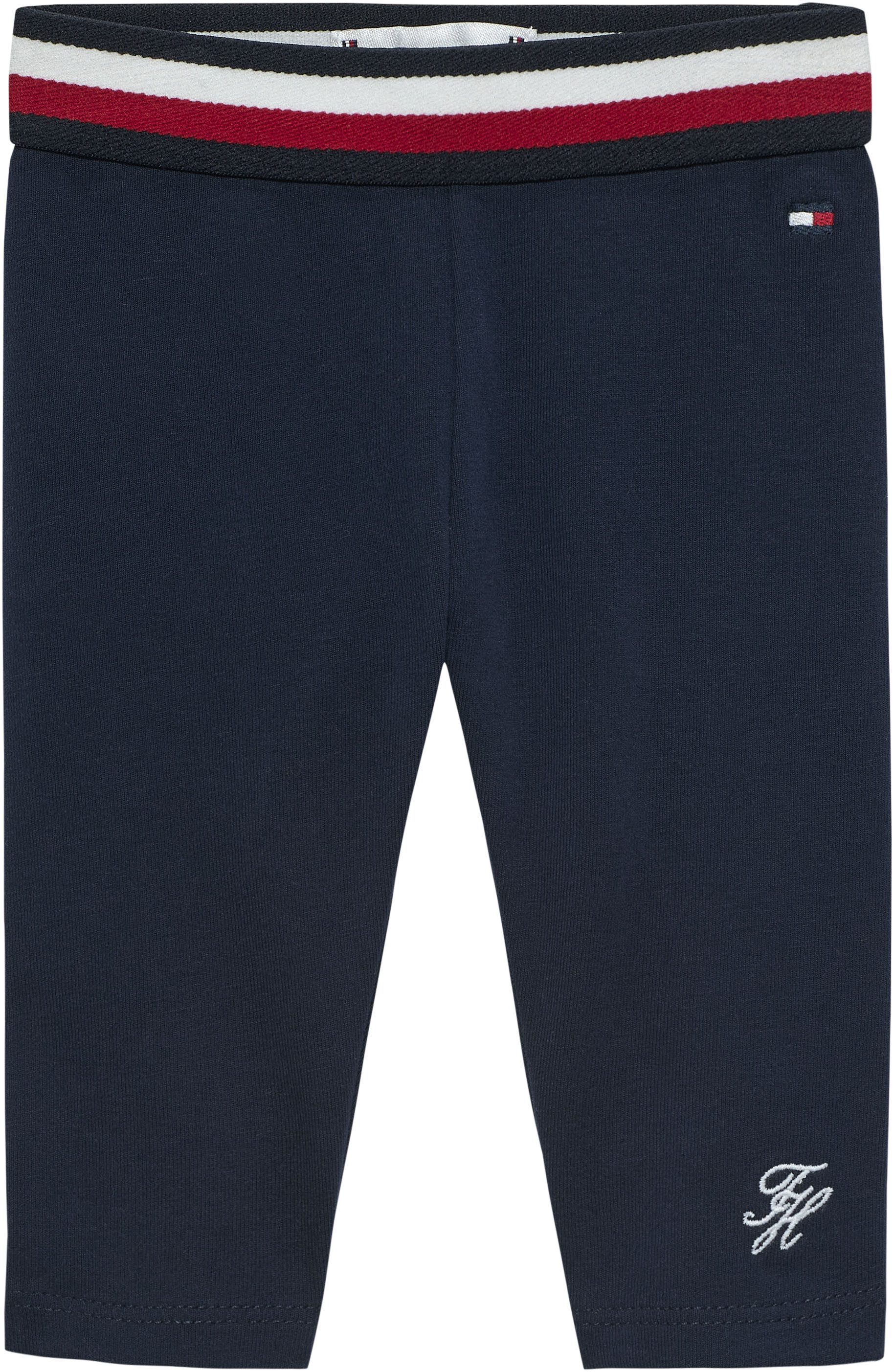 Tommy Hilfiger Leggings GLOBAL STRIPE WB LEGGINGS Regular fit mit elastischem Bund für Babys