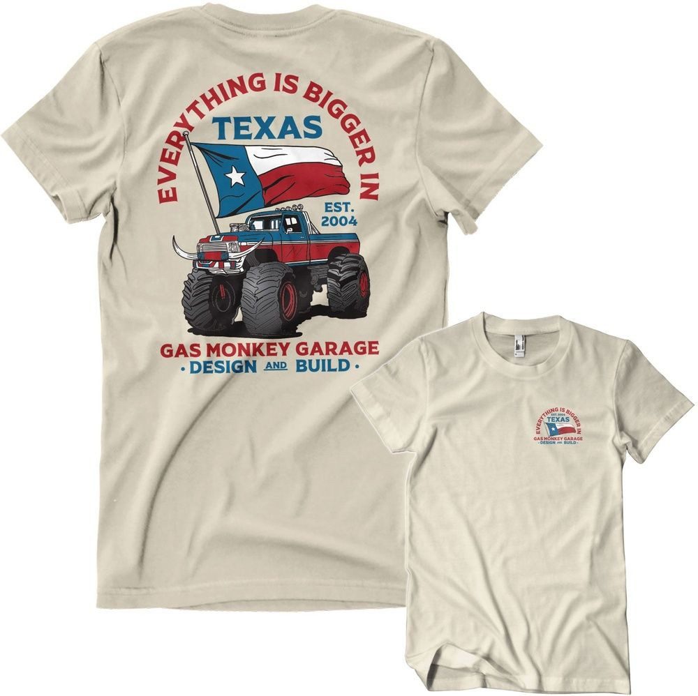 Gas Monkey Garage T-Shirt Everything Is Bigger In Texas T-Shirt