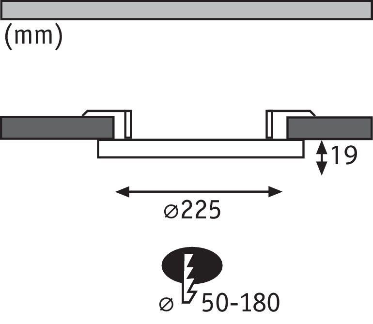 fest LED-Modul integriert, LED Paulmann Neutralweiß, Cover-it, Einbauleuchte LED