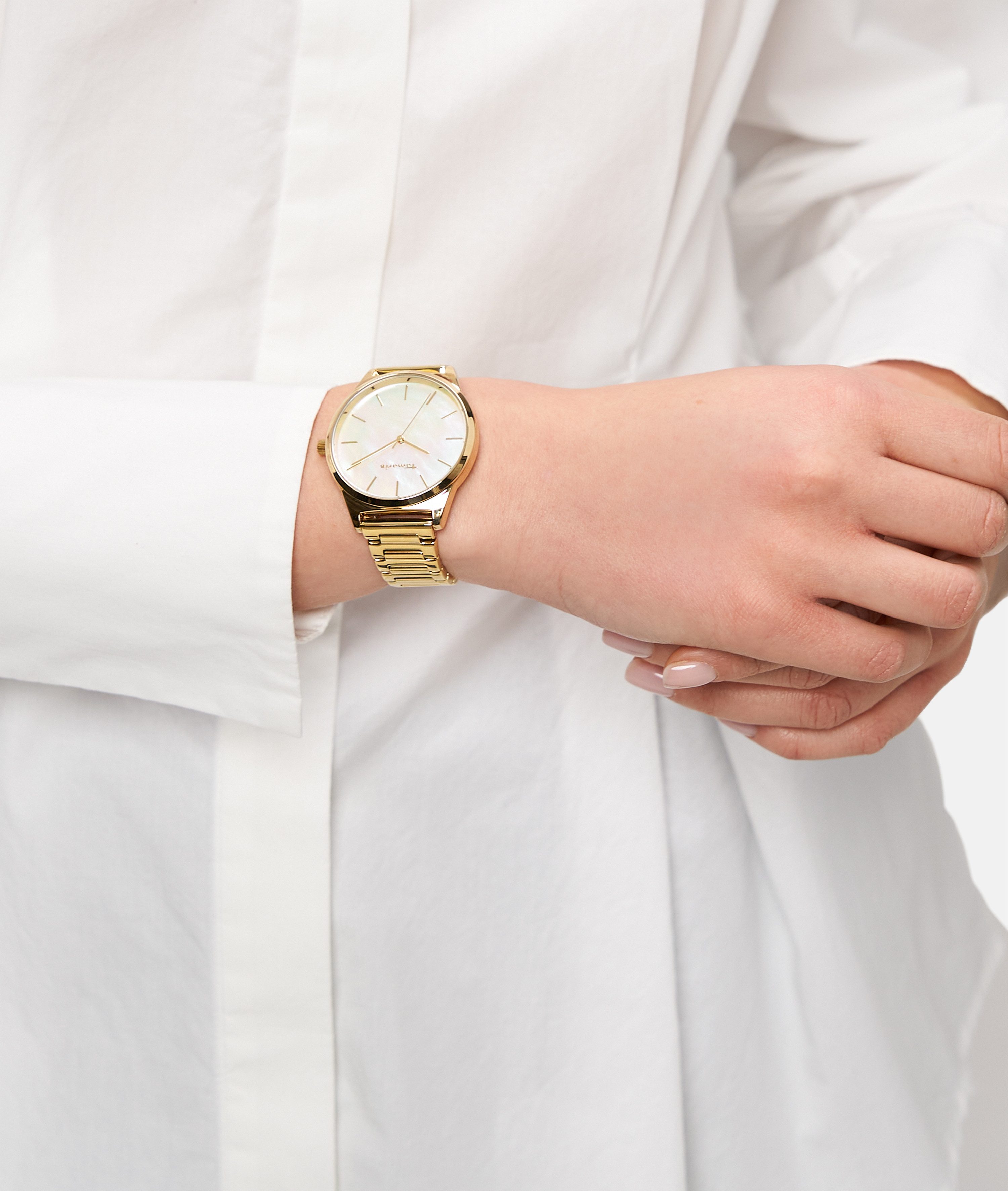 Tamaris Quarzuhr Basic Elegance TT-0176-MQ, Armbanduhr, Damenuhr, Edelstahlarmband, analog
