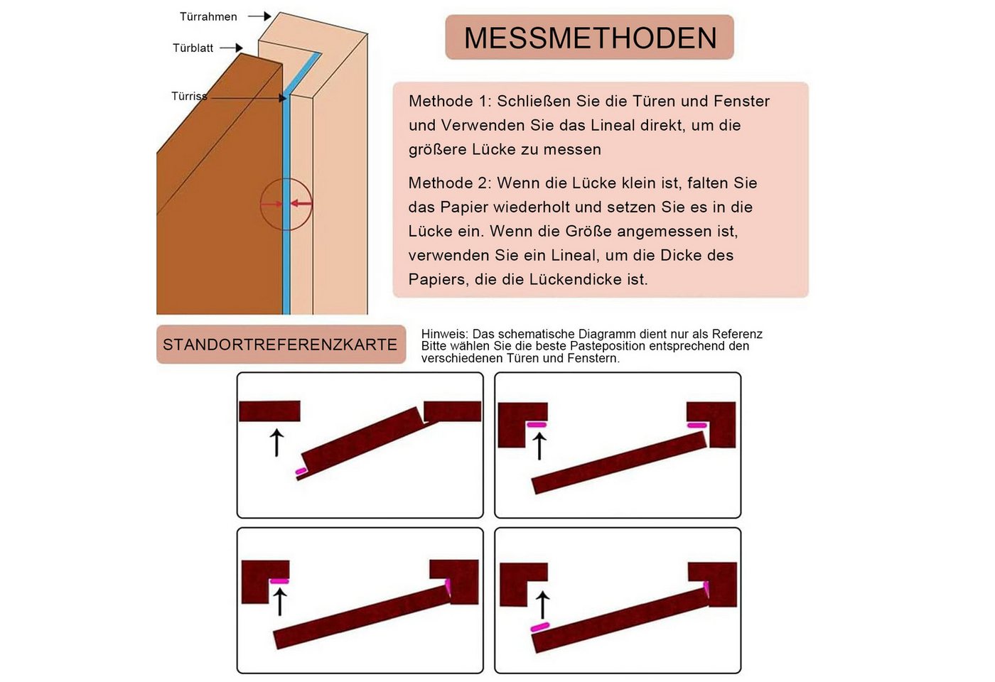 Thumbnail - MODFU Türdichtband 6m Türdichtung selbstklebend Zugluftstopper, (Flexibel Dichtung Türrahmen 10mm x 10mm, 1-St., Staubdi...