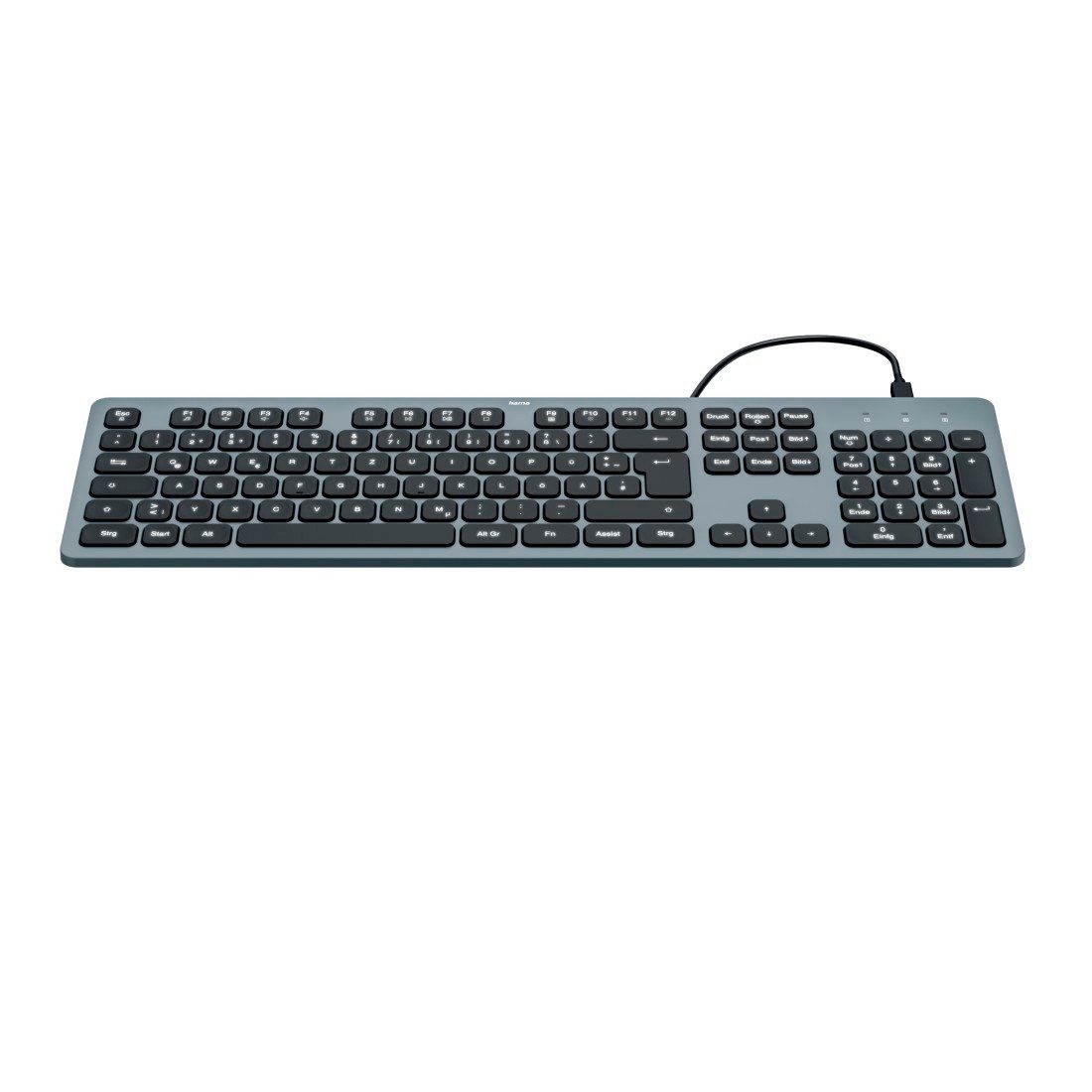 Hama Tastatur CK-400 (kabelgebunden, beleuchtet, QUERTZ) Tastatur