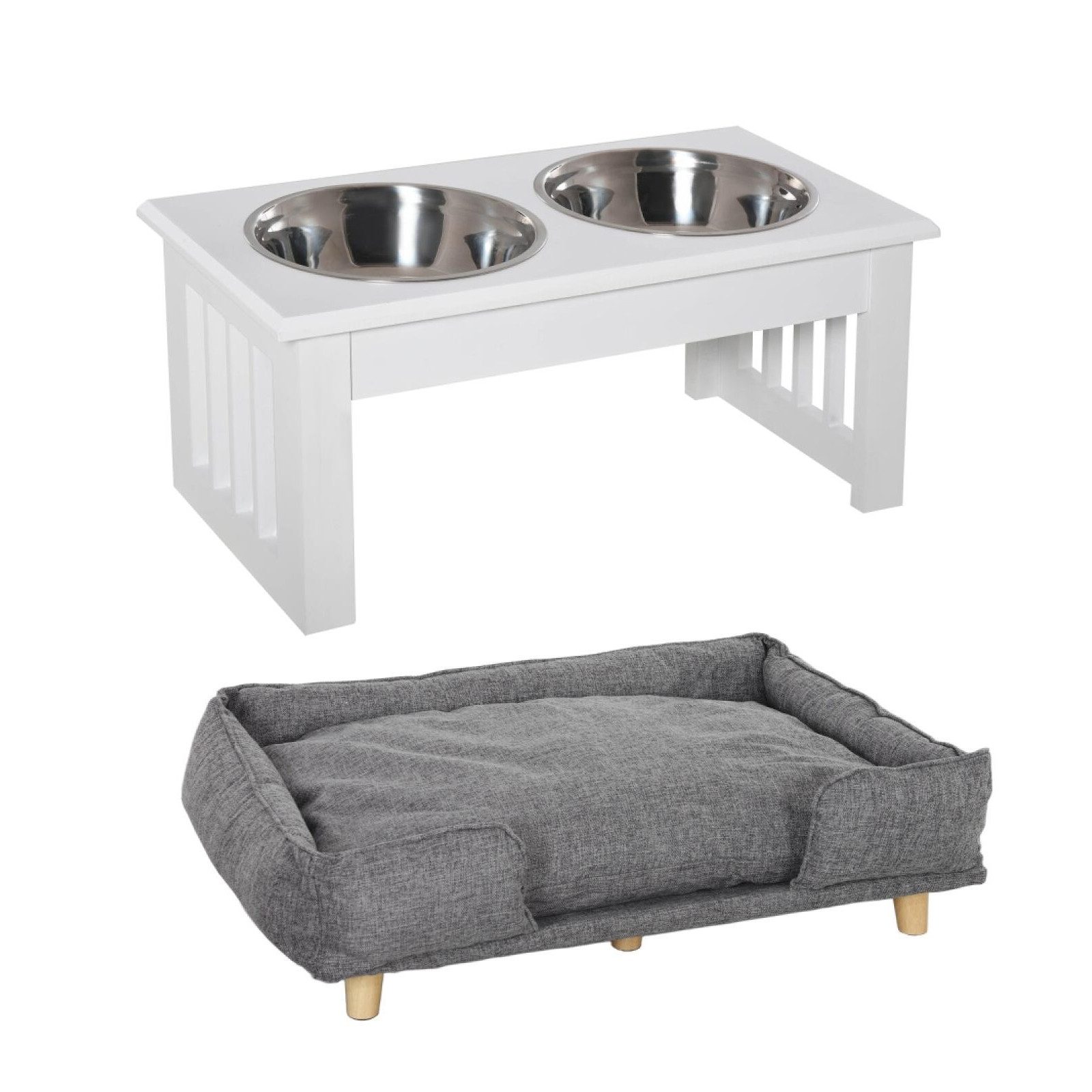 FELIXLEO Hundebuggy Hundefutterstation rutschfest Hundesofa Haustierbett, (1-tlg)