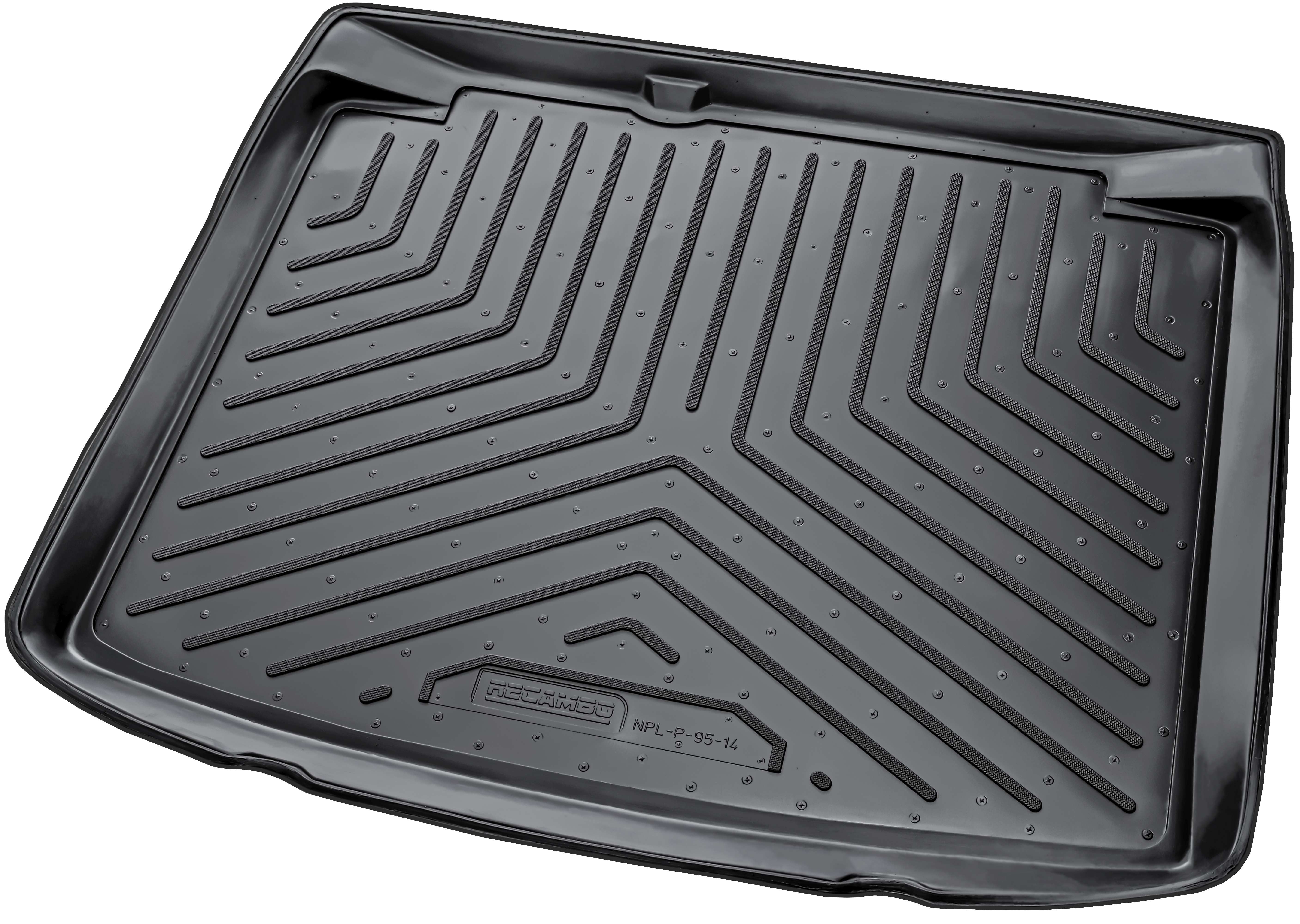 RECAMBO Kofferraumwanne für VW Golf IV, Schrägheck, 1997-2003, für Vw GOLF IV, 100% passgenaue Antirutschmatte, Kofferraum Schutzmatte, Gummimatte