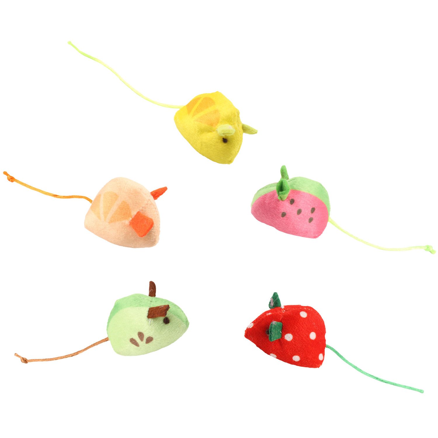 Beaface Plüschmäuse Katzenminze Mäuse Spielzeug Set – Fruchtform, (5-tlg) I günstig online kaufen