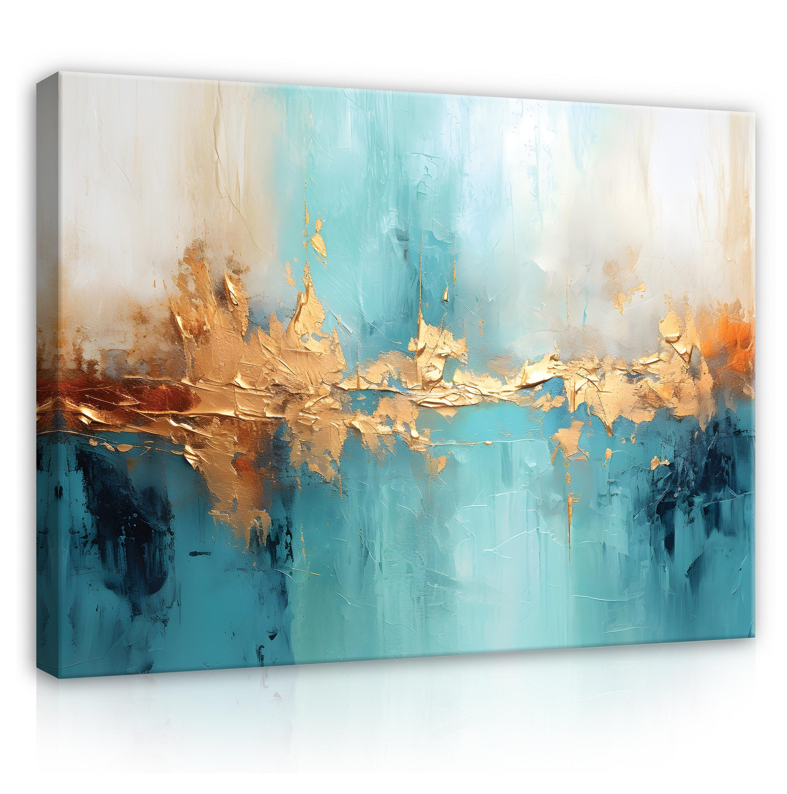 Wallarena Leinwandbild Abstrakt Modern Wandbilder Wand Deko XXL Leinwand Bi günstig online kaufen