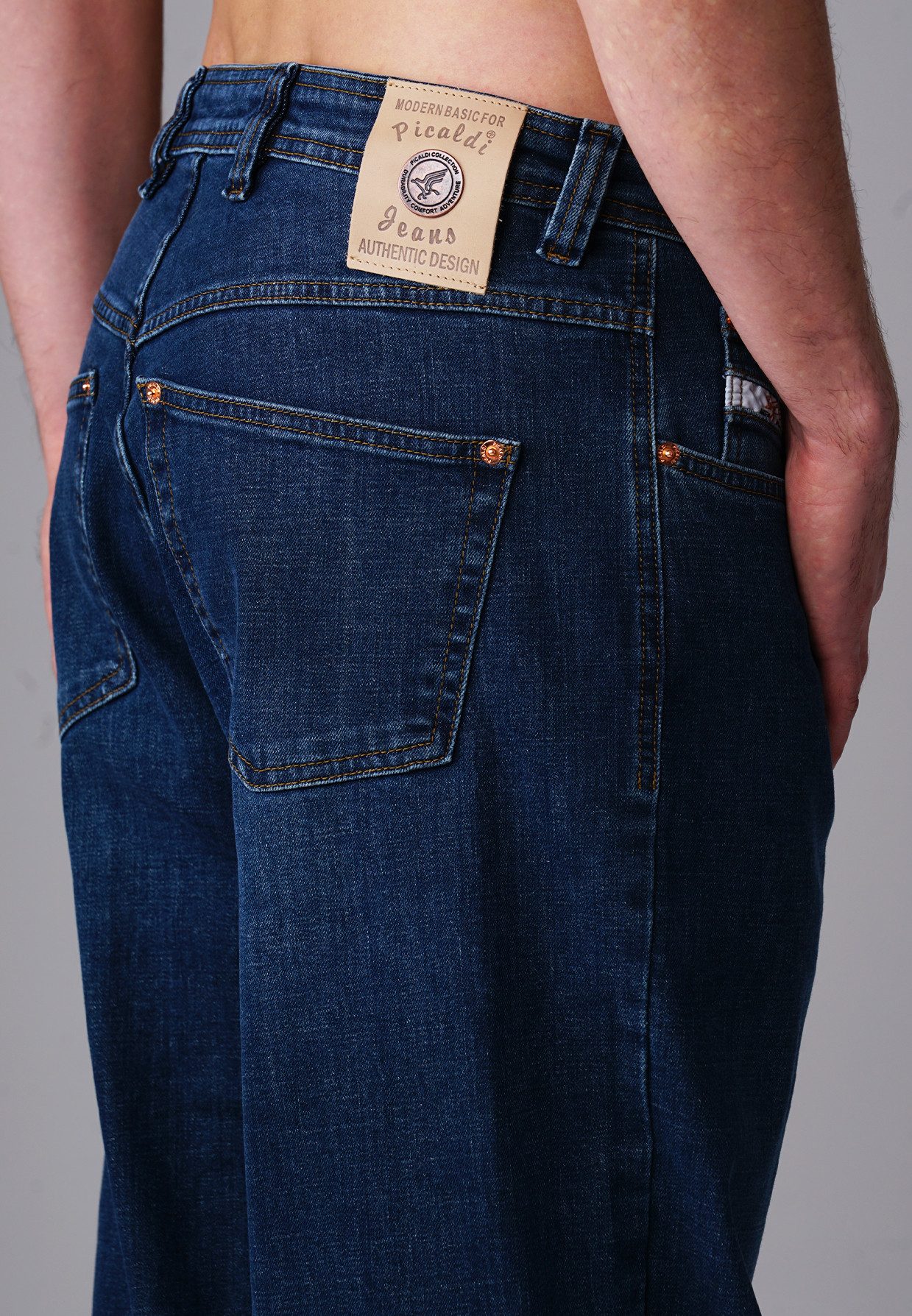 PICALDI Jeans Relax-fit-Jeans Zicco 474 – Baggy Fit Urban Indigo – Authentischer Denim Look Stonewashed Effekt