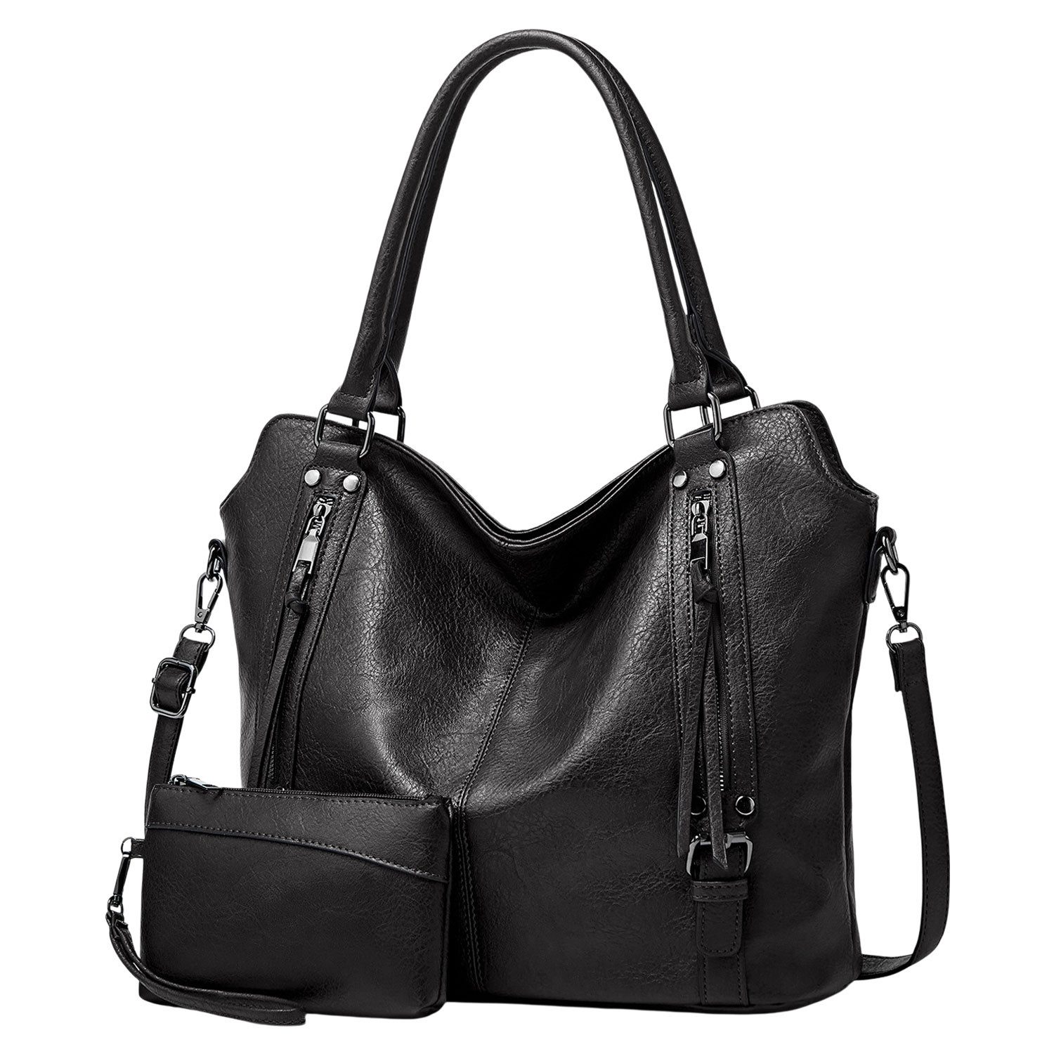 Handtasche Damen Ledertasche Henkeltasche Schultertasche Groß Umhängetasche