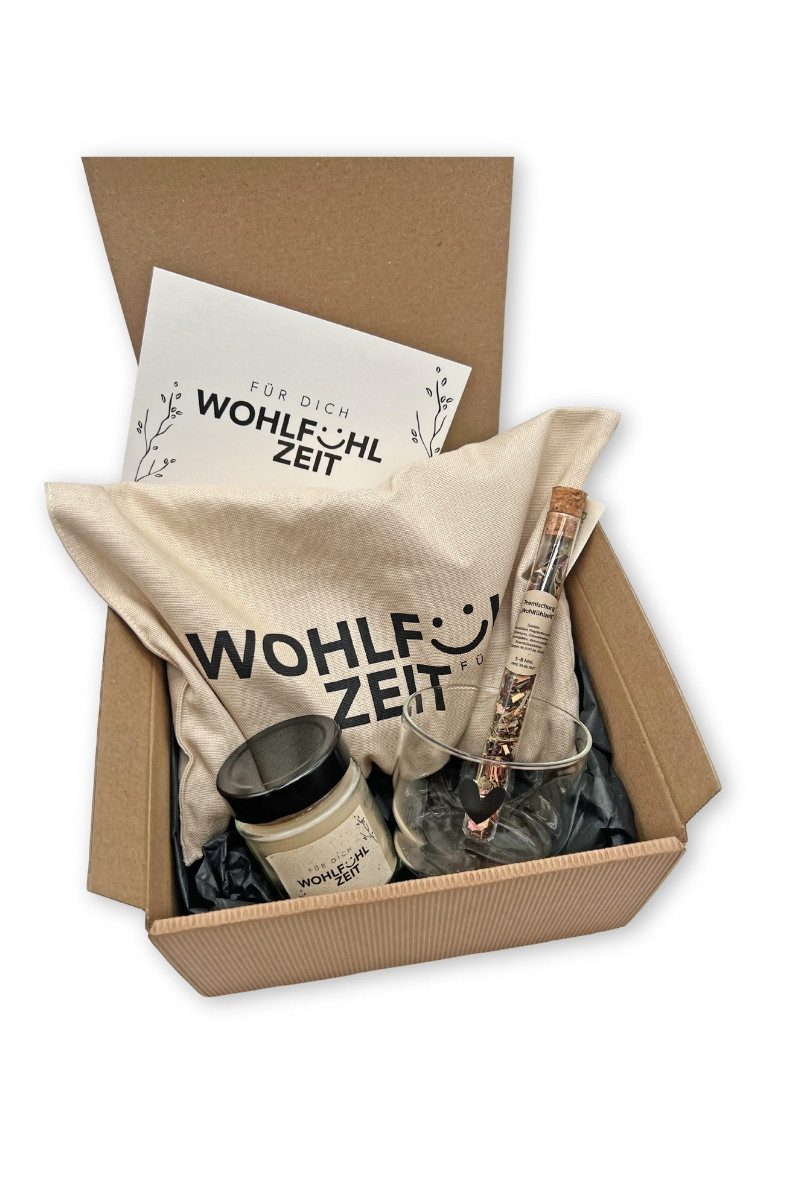 herbalind Teeglas Geschenkset - WOHLFÜHLZEIT FÜR DICH