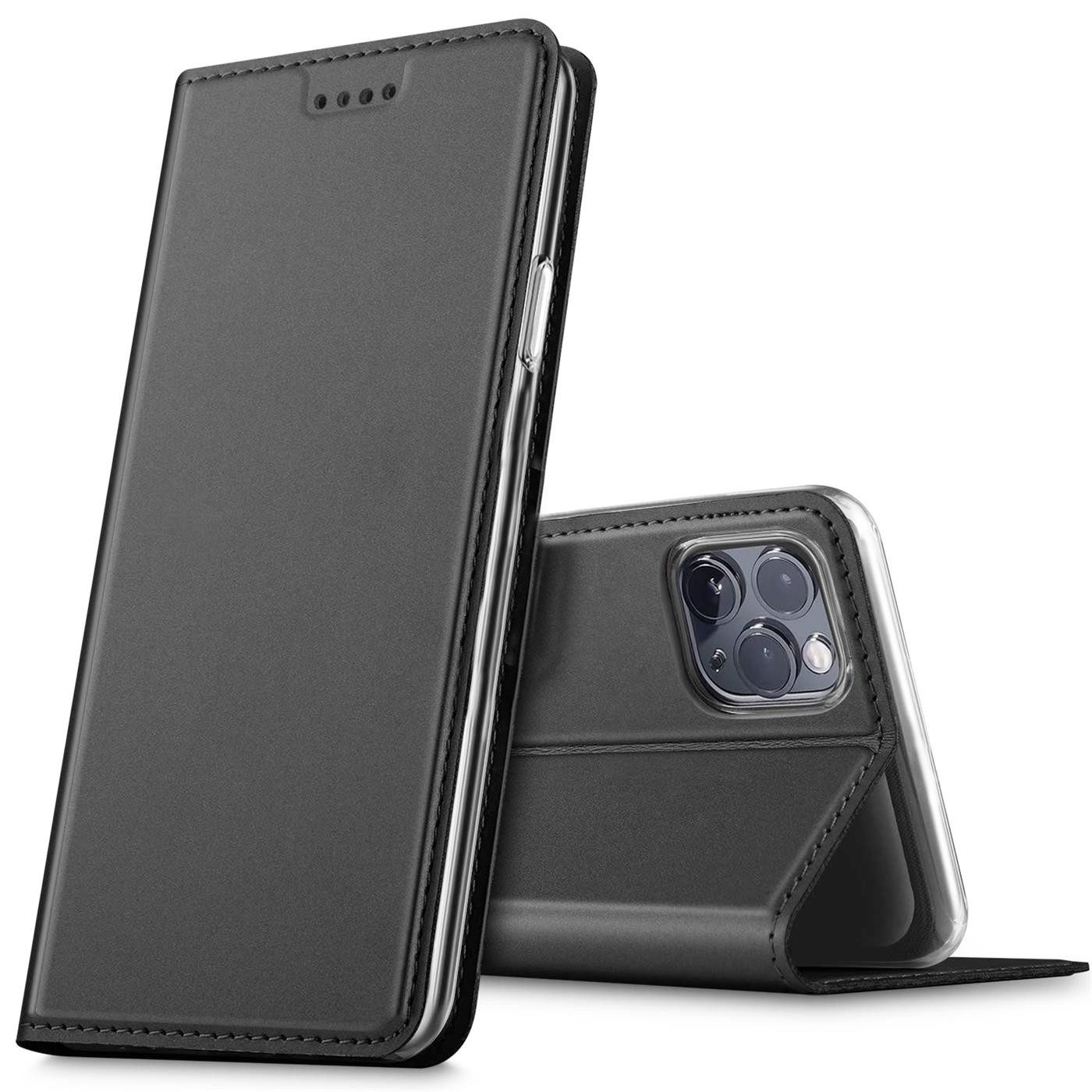 CoolGadget Handyhülle Klapptasche Wallet Kartenfach für Apple iPhone 12 Pro Max 6.7 Zoll, Ultra Slim Flip Case Hülle Klapphülle Cover Schutzhülle
