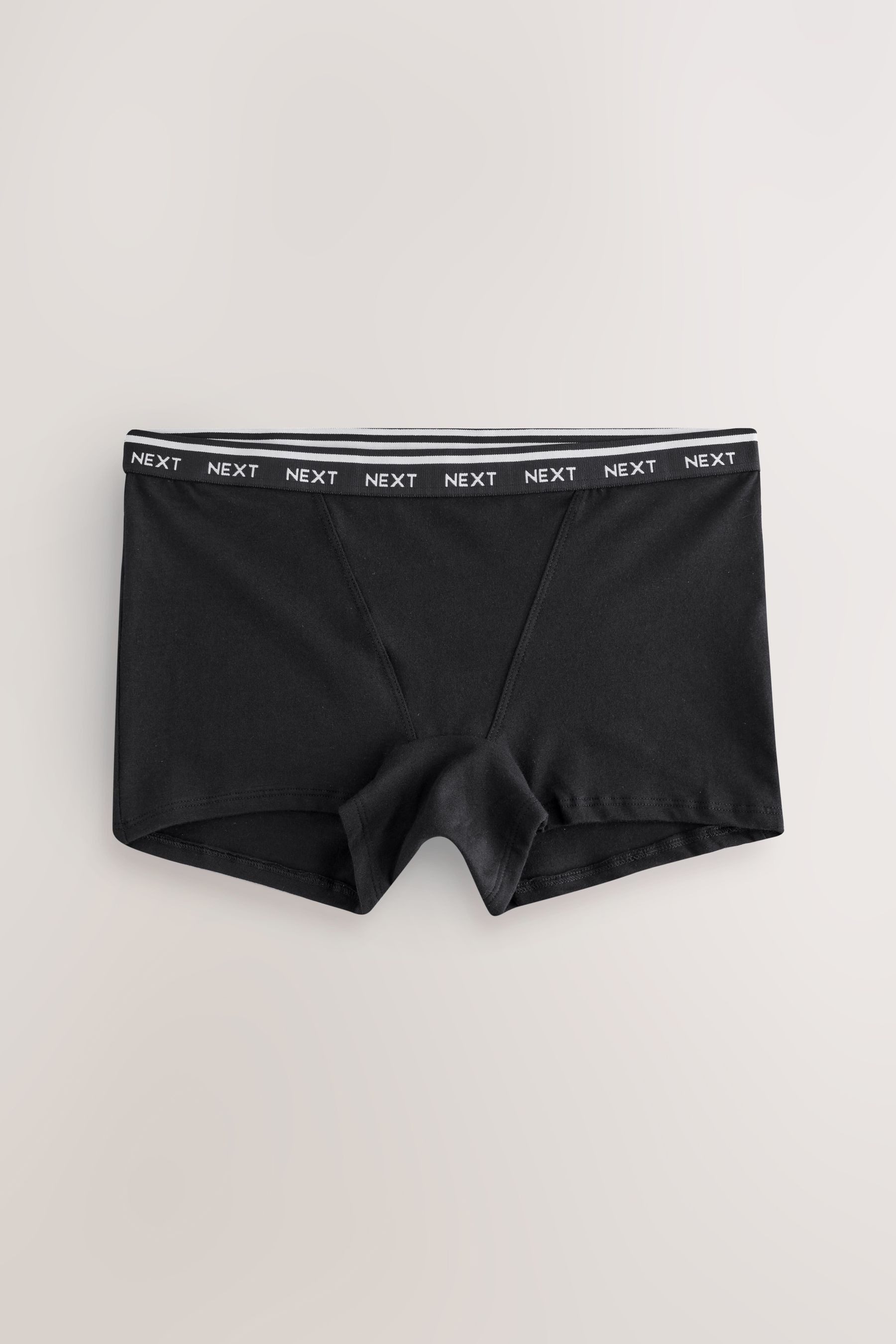 Next Schlüpfer Baumwollslips mit Logo im 7er-Pack, Boyshorts (7-St) günstig online kaufen