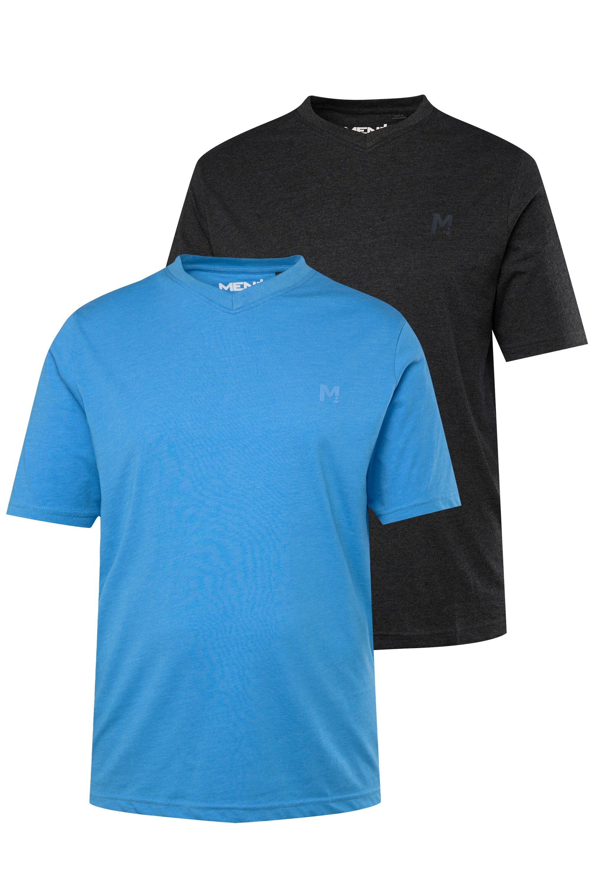 T-Shirt Men+ T-Shirt Basic 2er-Pack Halbarm V-Ausschnitt