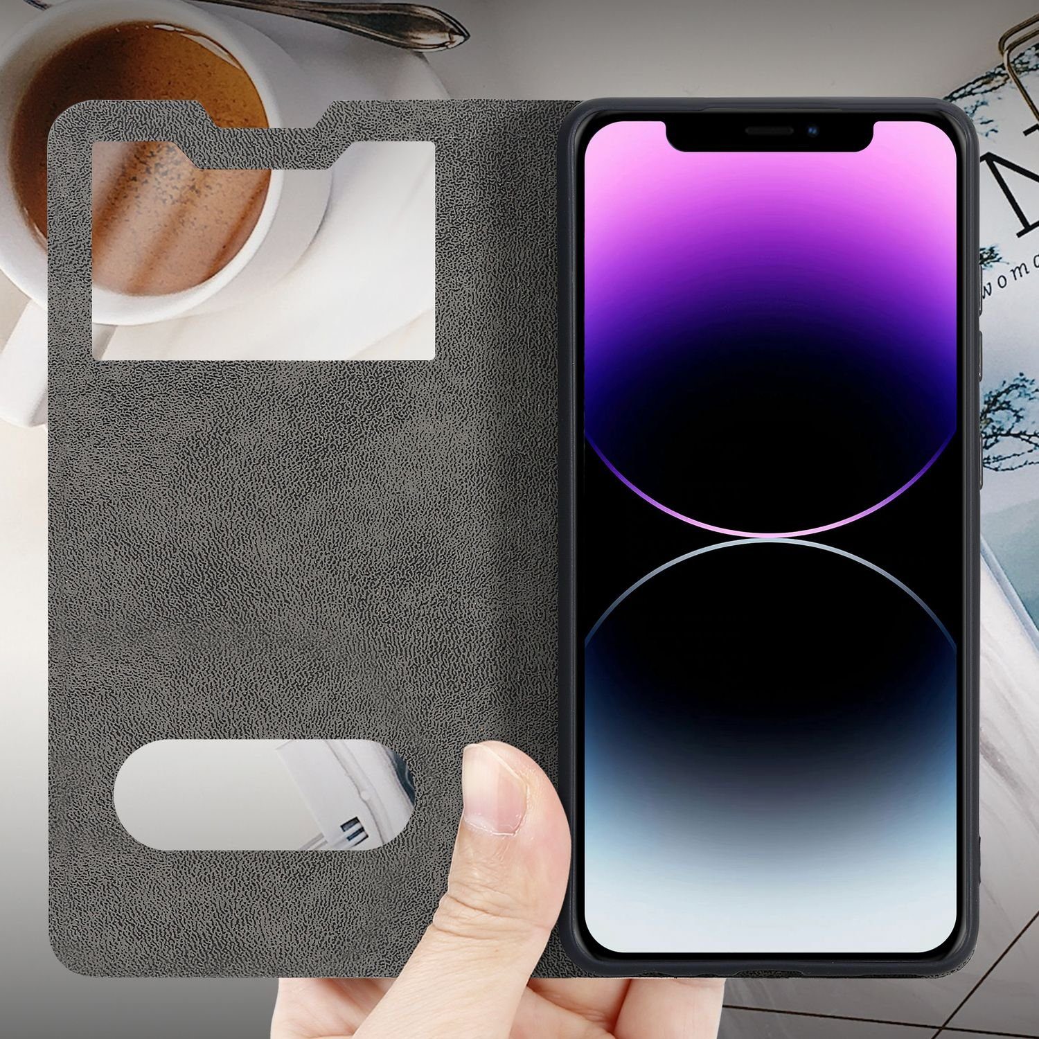 Cadorabo Handyhülle für Apple iPhone 11 PRO MAX Hülle Apple iPhone 11 PRO MAX, Klappbare Handy Schutzhülle - Hülle - mit Standfunktion und Kartenfach