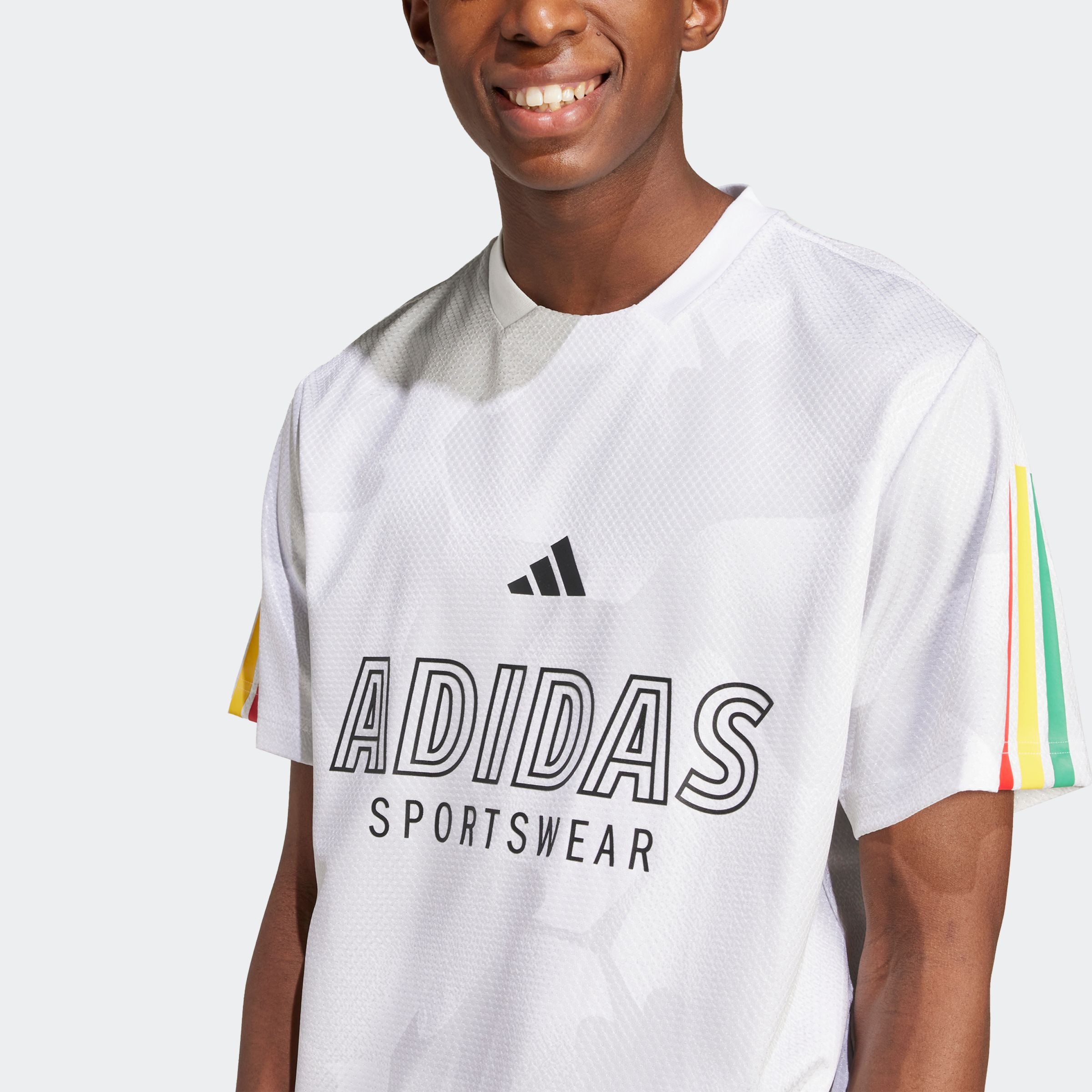 adidas Sportswear T-Shirt HOUSE OF TIRO NATIONS PACK sportlicher Schnitt, kurze Ärmel, mit Grafik und Allover-Print