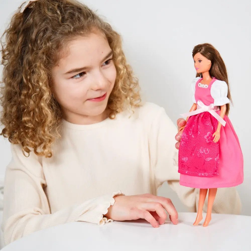 Heless Puppenkleidung Time2Shine Trachtenkleid Dirndl ''Pinky'' für Modepuppen der Größe 29