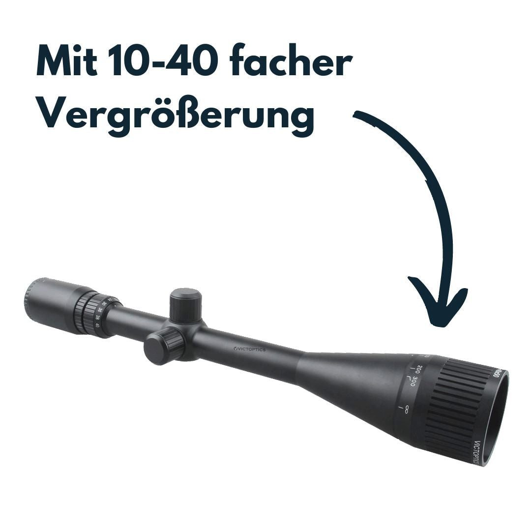 Vector Optics Victoptics OPSL24 C4 10-40x50 Zielfernrohr (Ideal für Jagd, Sport und Airsoft)