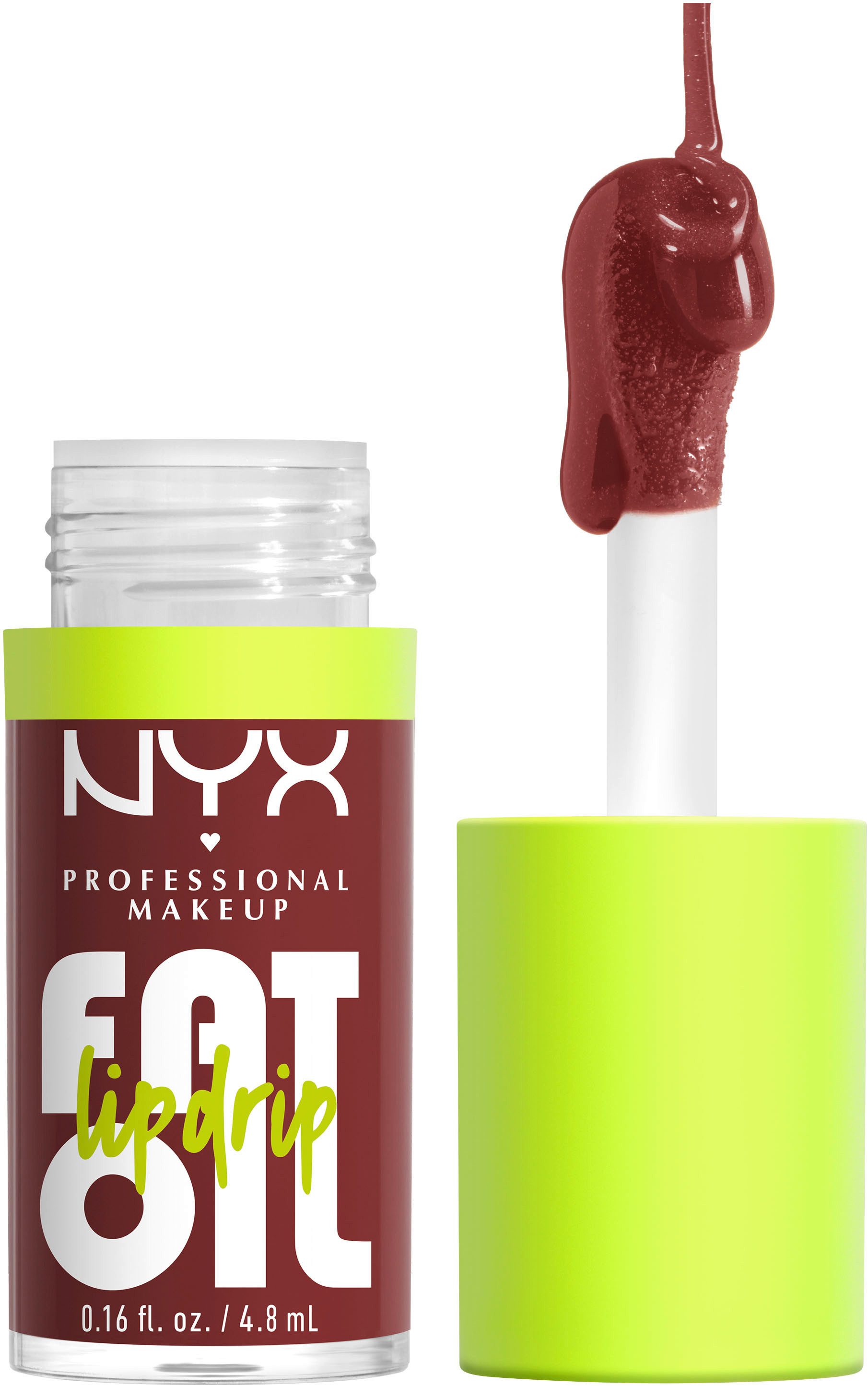 NYX PROFESSIONAL MAKEUP Lipgloss FAT OIL LIP DRIP, mit intensiv-schimmerndem Finish, individuell aufbaubare Farbe