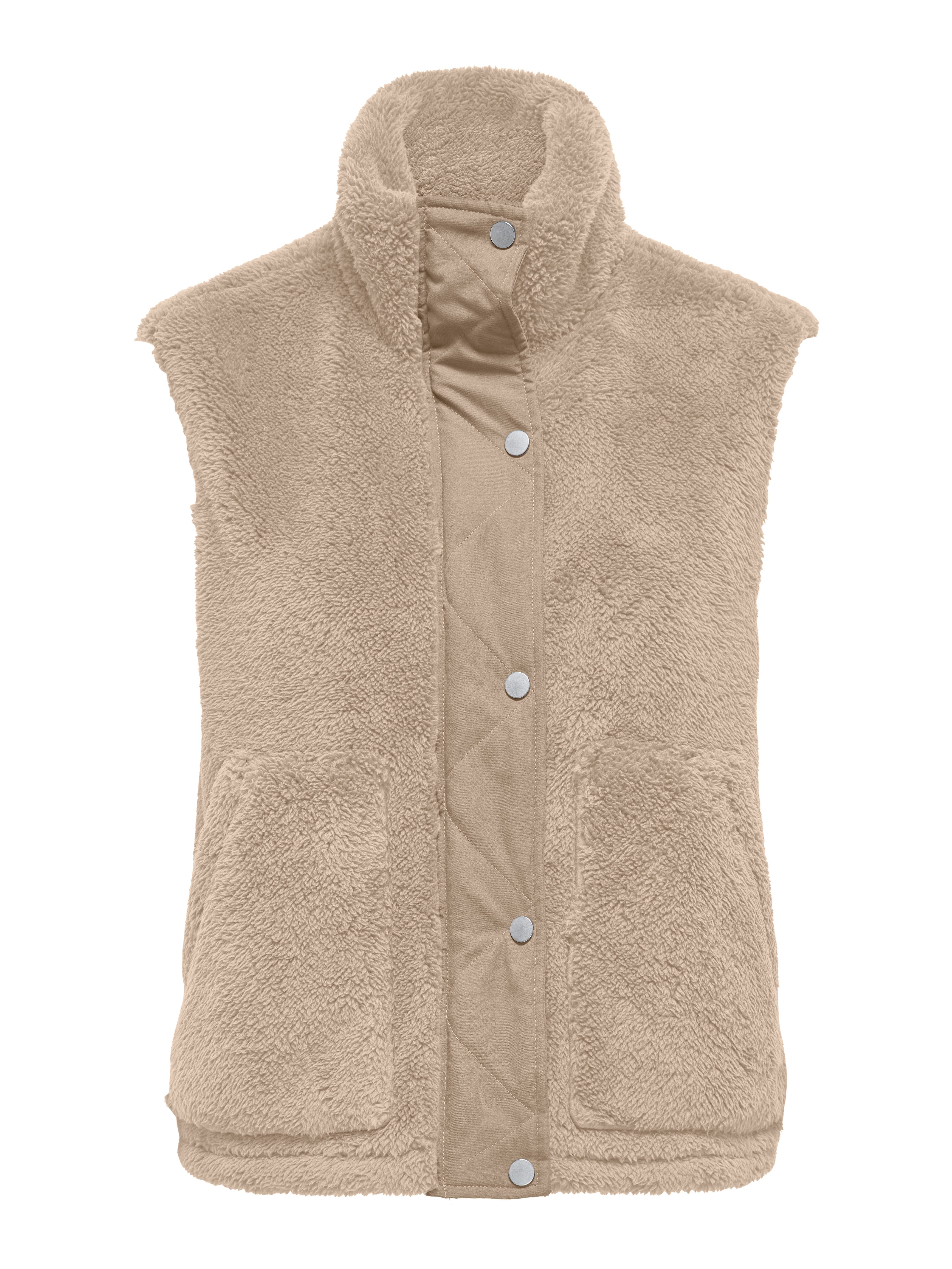 ONLY Plüschweste ONLBARI LIFE TEDDY WAISTCOAT OTW Kunstfaser