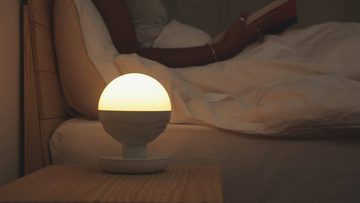 NAIPO Tischleuchte, LED Tischlampe Dimmbar RGB Nachttischlampe
