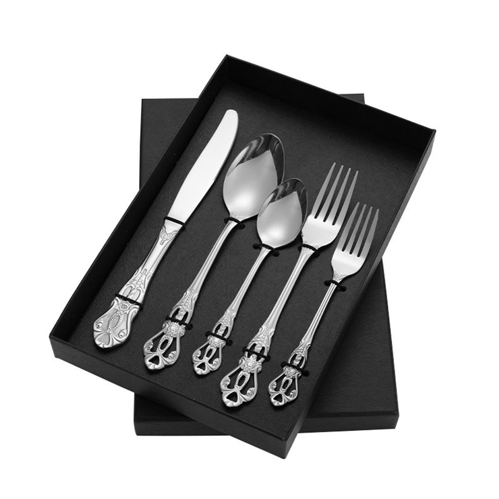 Besteck-Set Besteck,Besteckset,besteck gold,Kuchengabeln,steakmesser,Teelöffel