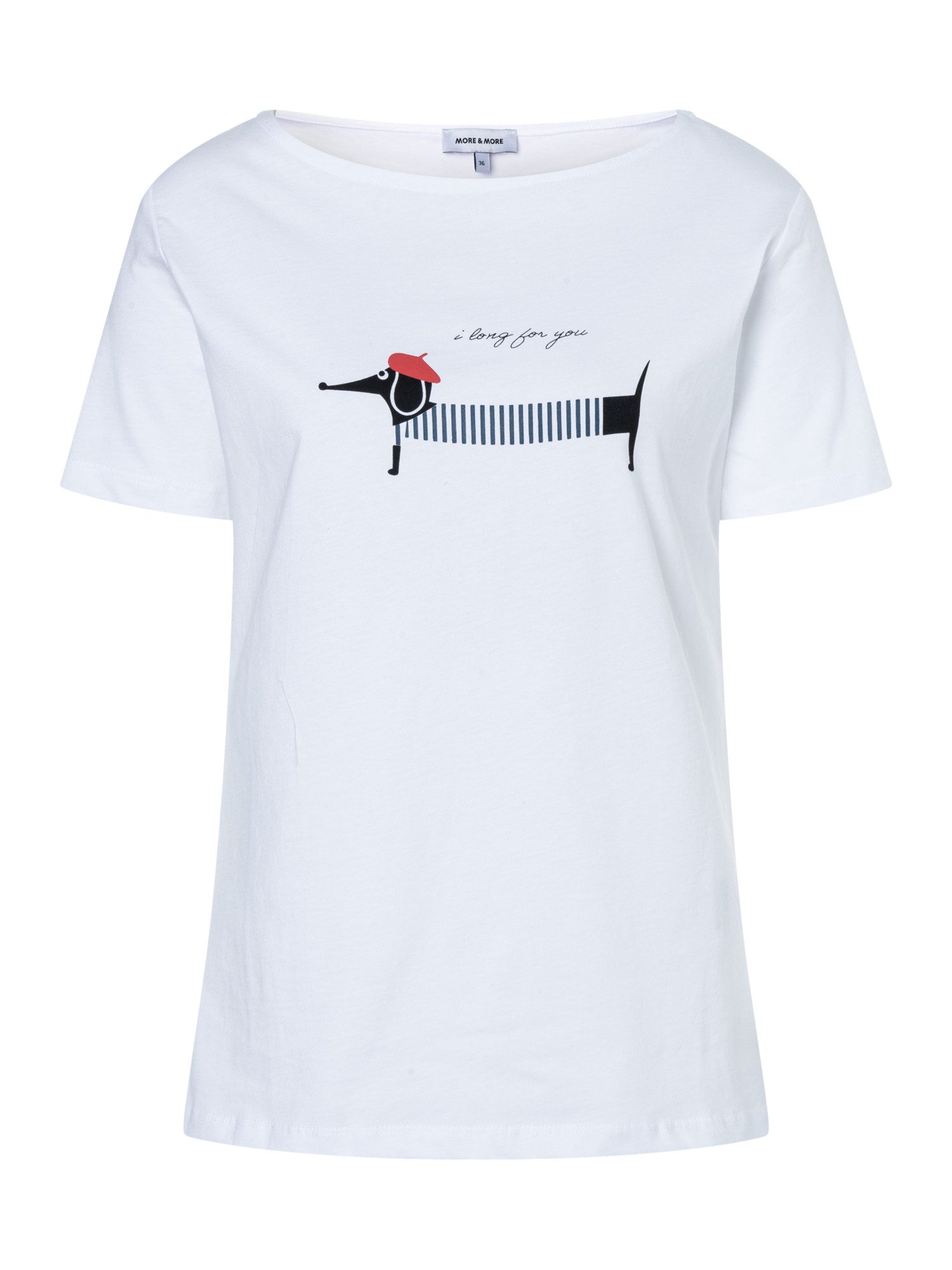 MORE&MORE T-Shirt T-Shirt mit Dackelprint