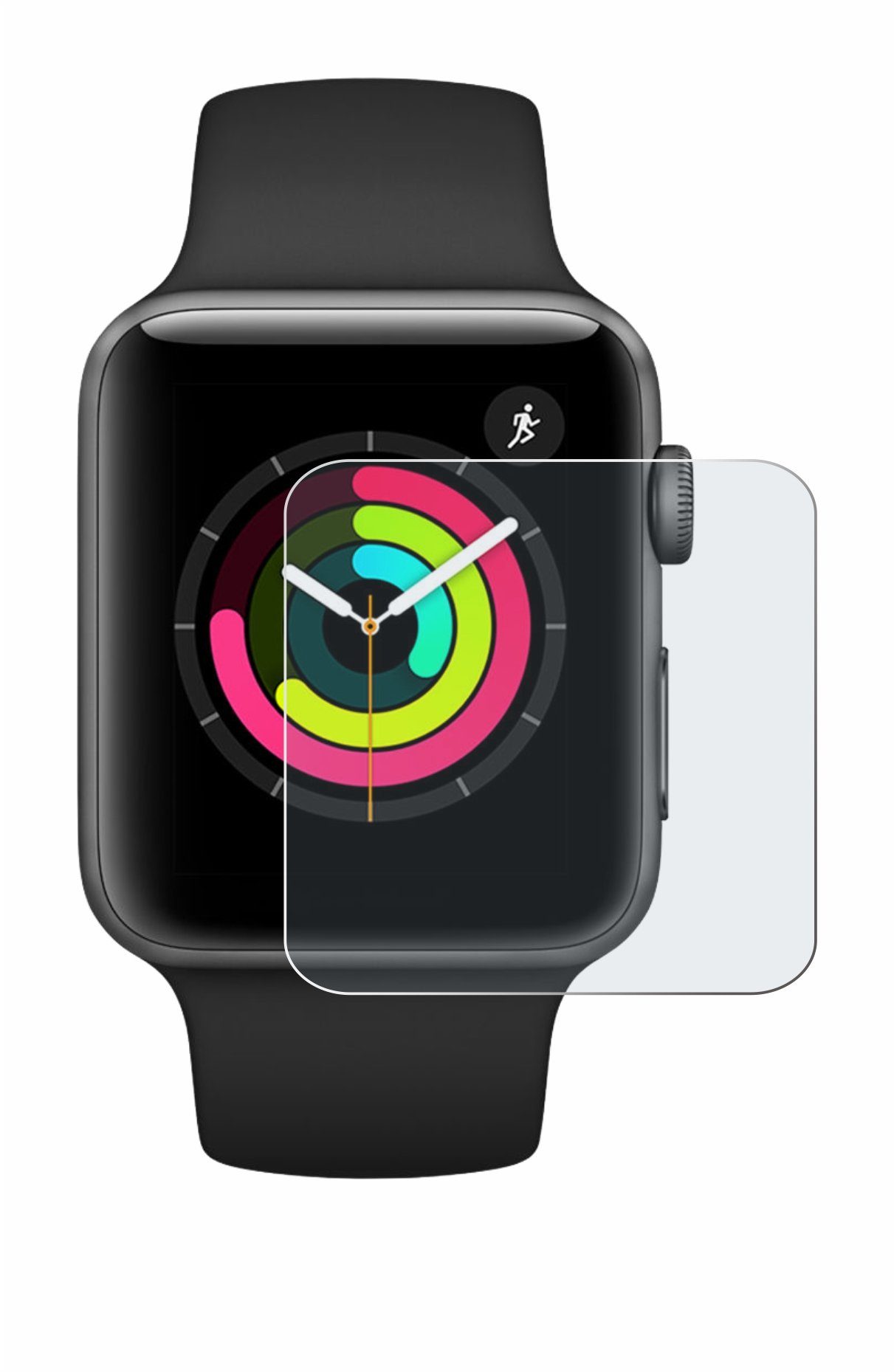 upscreen Schutzfolie für Apple Watch Series 3 (42 mm), Displayschutzfolie,  Folie matt entspiegelt Anti-Reflex