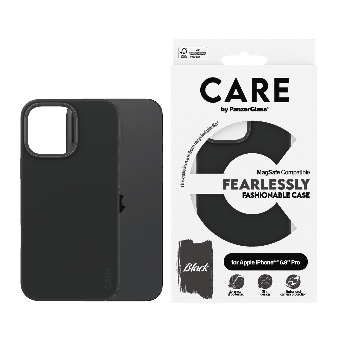 CARE by PanzerGlass Handyhülle Fashionable Case für Apple iPhone 16 Pro Max, Backcover, Schutzhülle, Handyschutzhülle, Case, Schutzcase, stoßfest