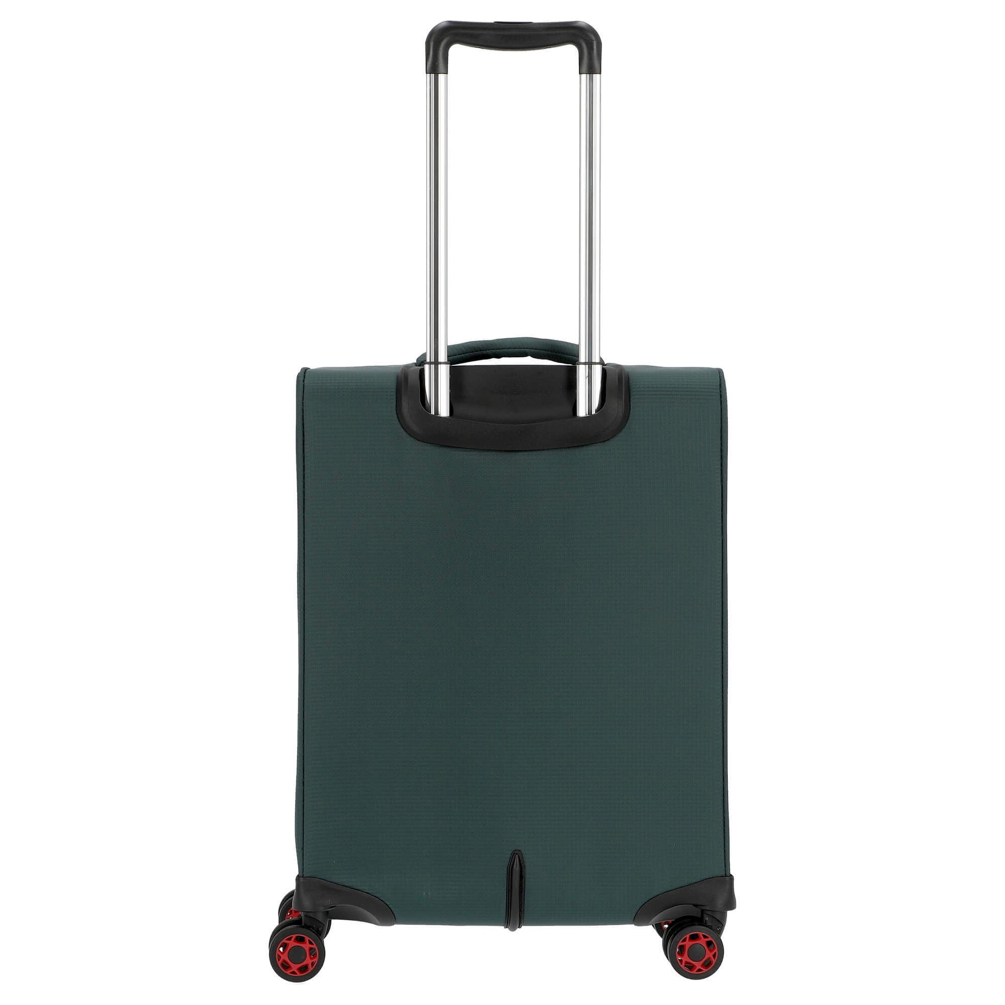 green - 52 March15 USB, 4-Rollen Handgepäck-Trolley Kabinentrolley Rollen erw. cm dark Trading Rollen Kober 4 S