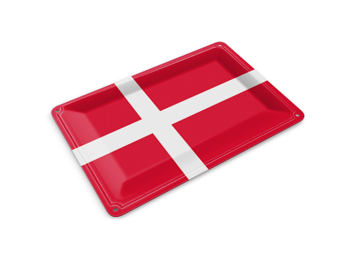 Femer GmbH Postkarte Flagge Dänemarks 14x10 cm Flag of Denmark, unfrankiert
