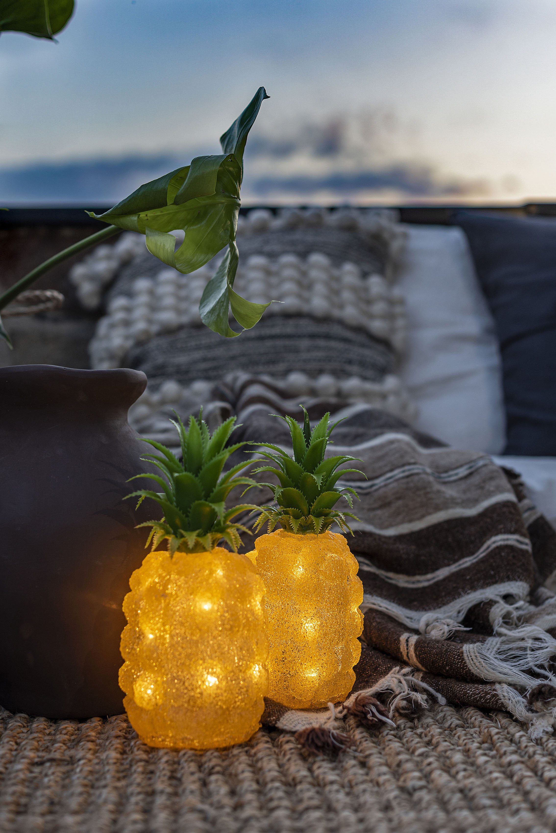 Acryl Dioden warm KONSTSMIDE Weihnachtsfigur weiße (1 LED 16 Ananas, St),