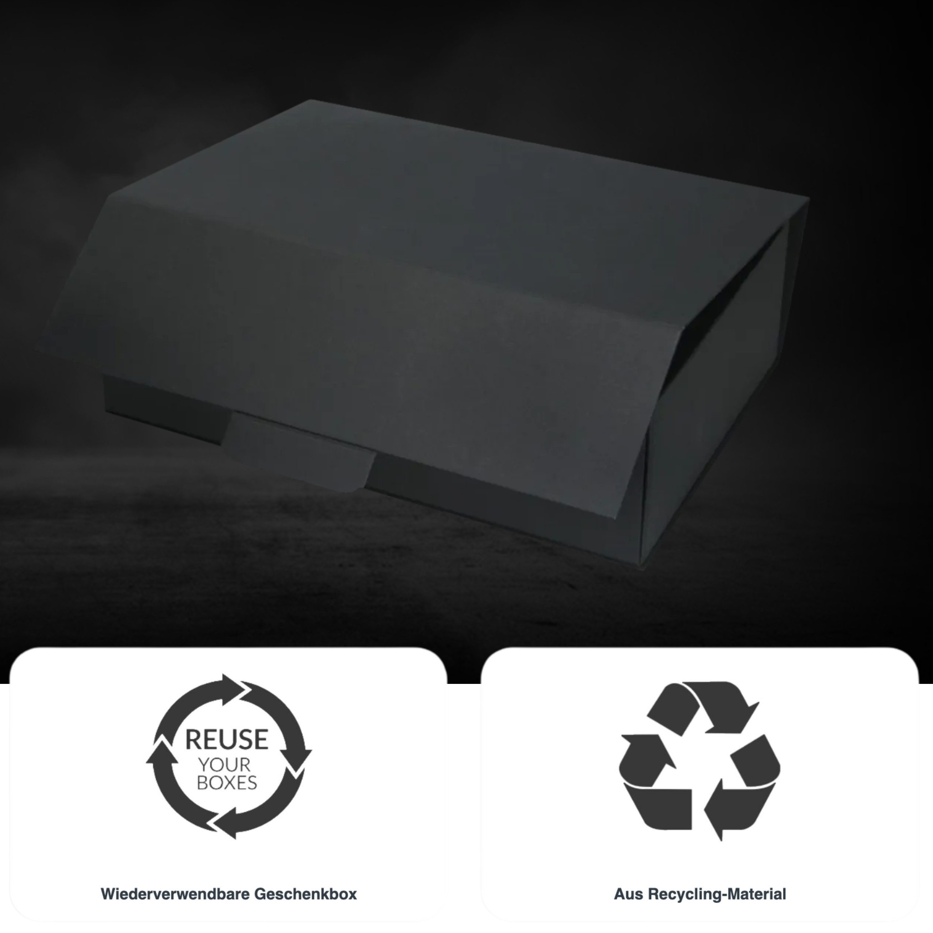 ideas in Boxes Geschenkbox Klappdeckel (ohne Magnet) Geschenkkarton 100% Papier, Geschenk-Produktverpackung - Auf & Abbau in Sekunden, Hohe Stabilität