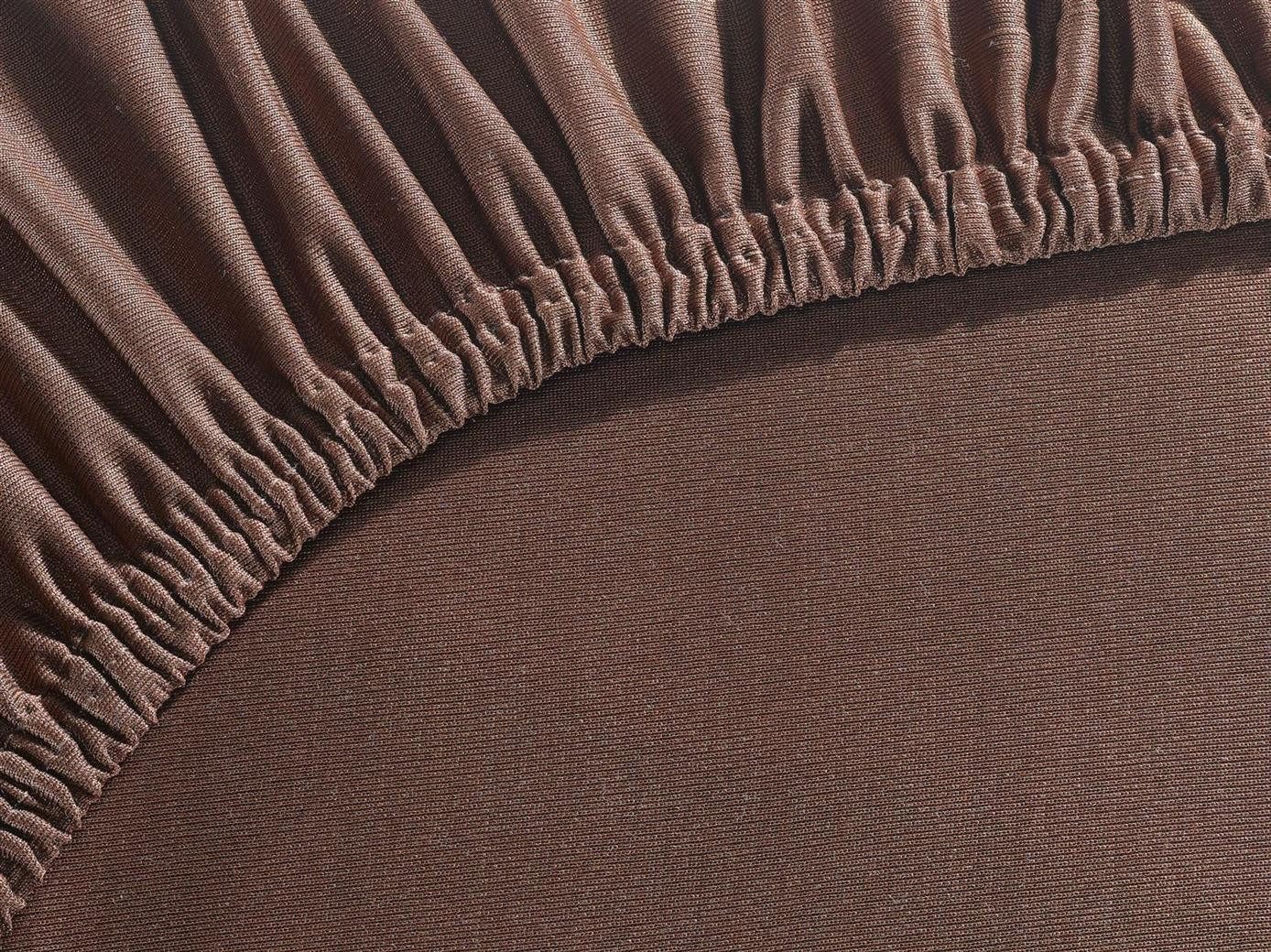 Carpe Sonno Spannbettlaken 90x200 100x200 140x200 160x200 180x200 200x200 Mikrofaser Polyester, Mikrofaser, Gummizug: rundum, (1 Stück), Weiches Spannbetttuch Bügelfrei & Pflegeleicht, 160x200 Braun