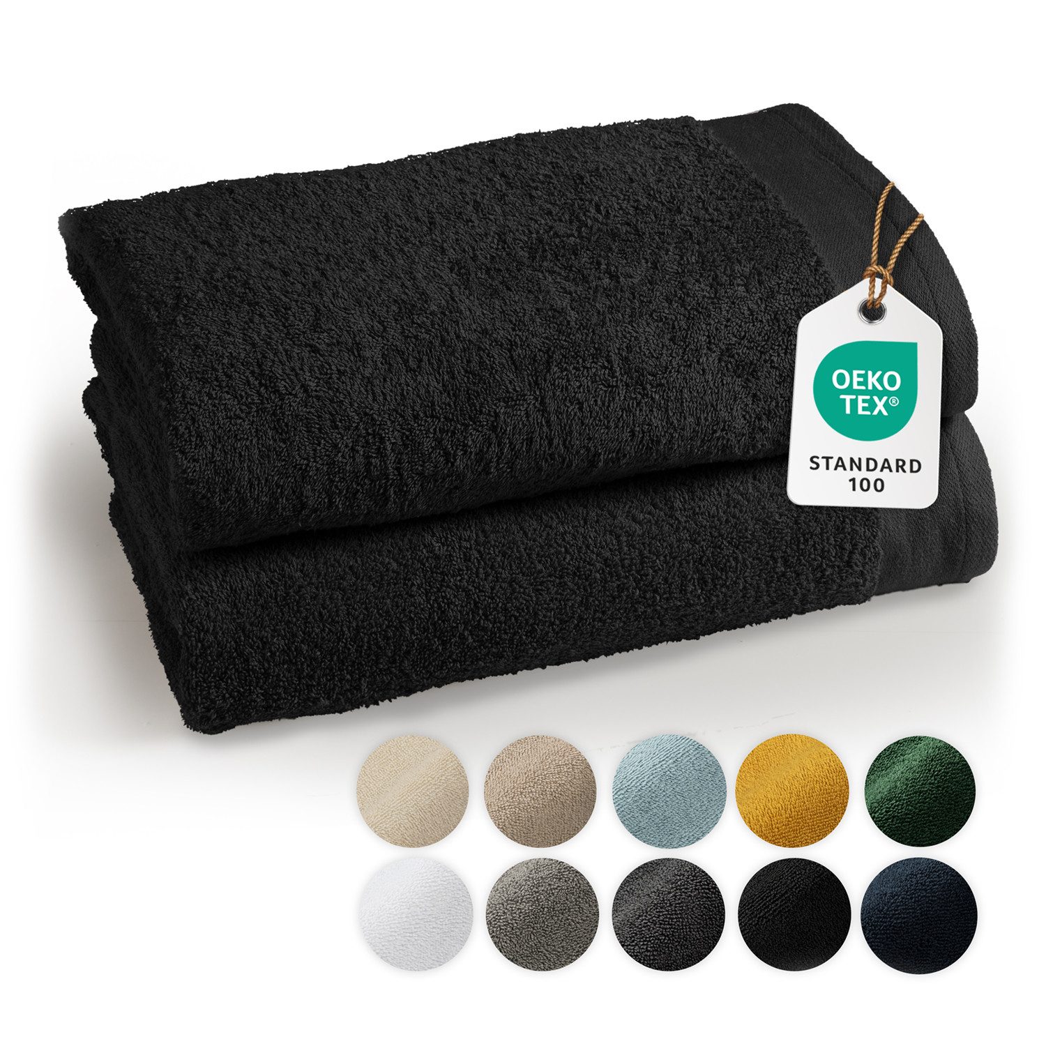 Blumtal Handtuch Premium 2-TLG. Saunatuch Set 80x200cm