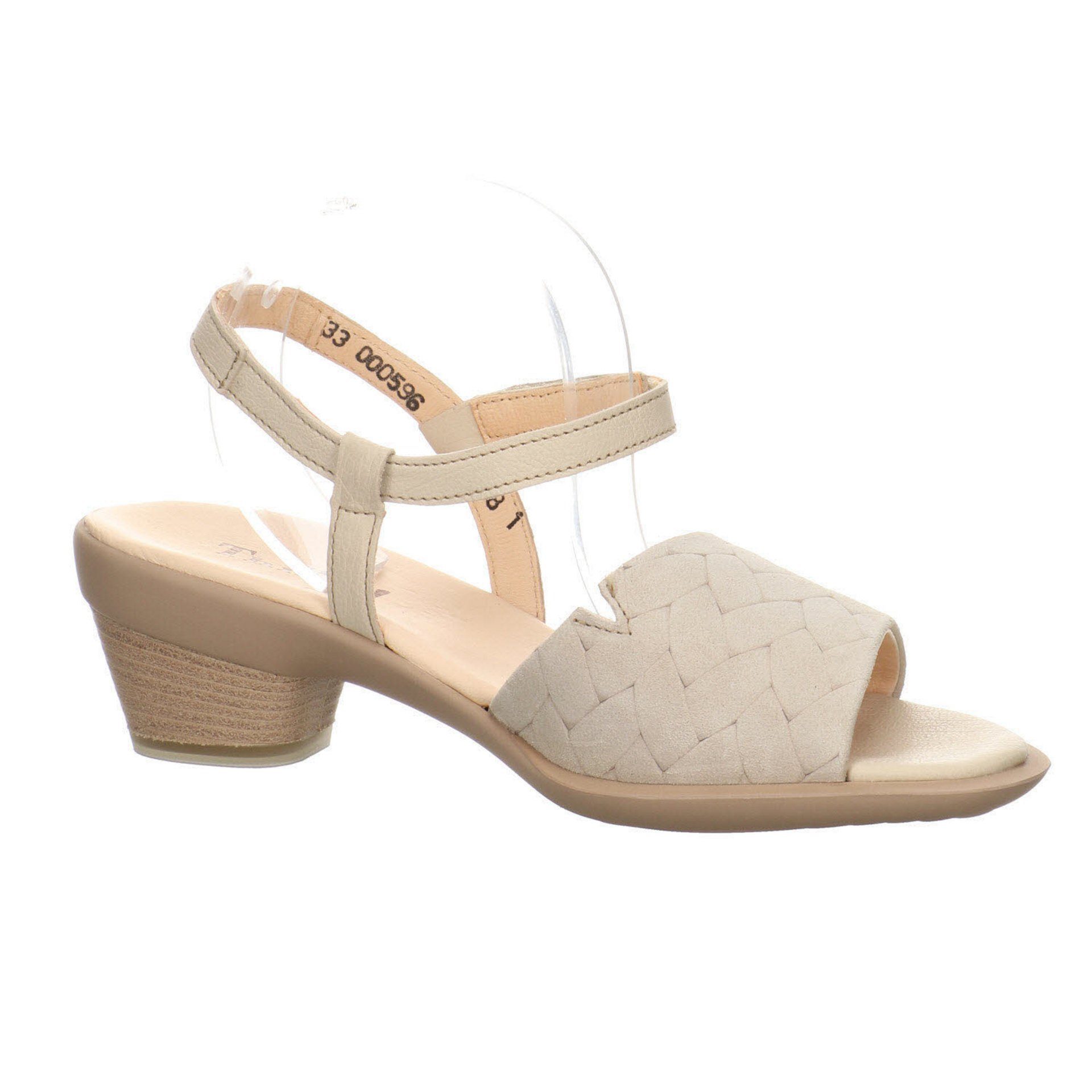 Think! Damen offwhite Sandalette Lederkombination Riemchensandale Riemchensandalen Zaza 046068