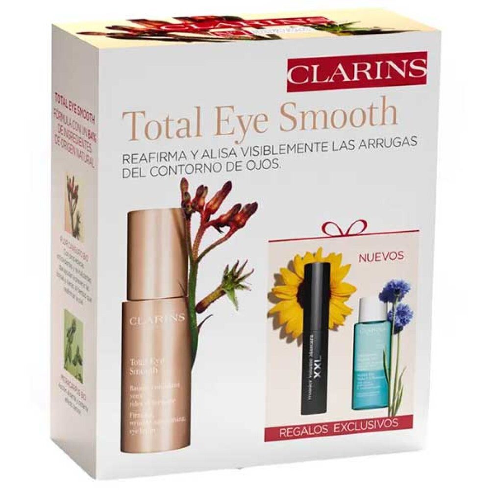 Clarins Hautpflege-Set TOTAL EYE SMOOTH CASE 3 Stück