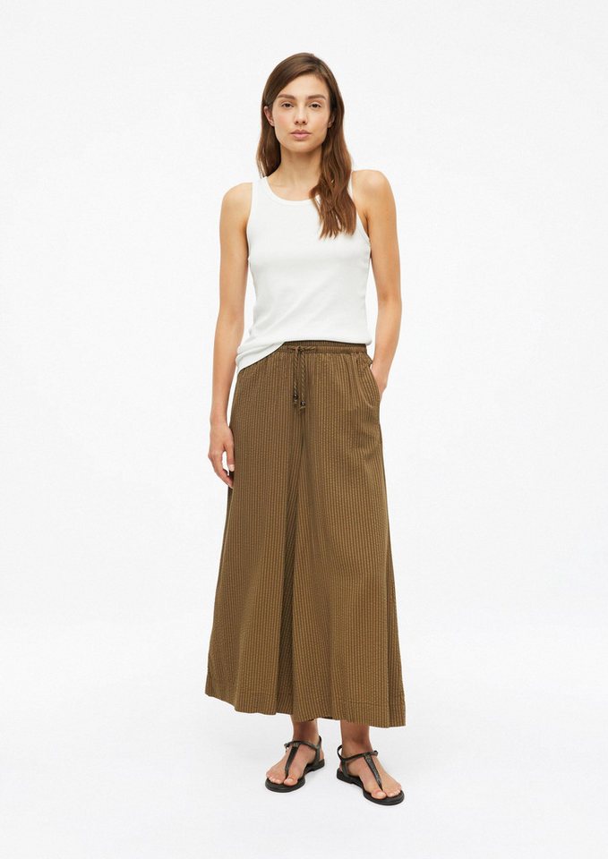 s.Oliver 7/8-Hose Hose Wide-Leg-Hose aus gecrêptem Viskosemix