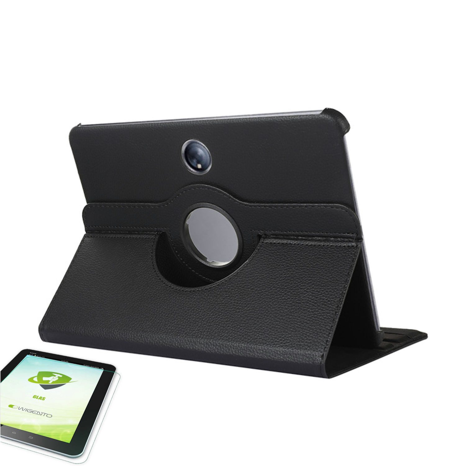 Wigento Tablet-Hülle Für Honor Pad 9 12.1 Zoll 360 Hülle Tablet Case Tasche + H9 Hart Glas
