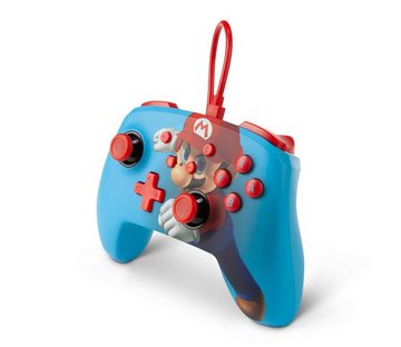 PowerA Nintendo Switch Controller - Mario Punch Switch-Controller (Mario Punch, Kabelgebunden, Kabel abnehmbar, 2 Advanced Gaming-Tasten)