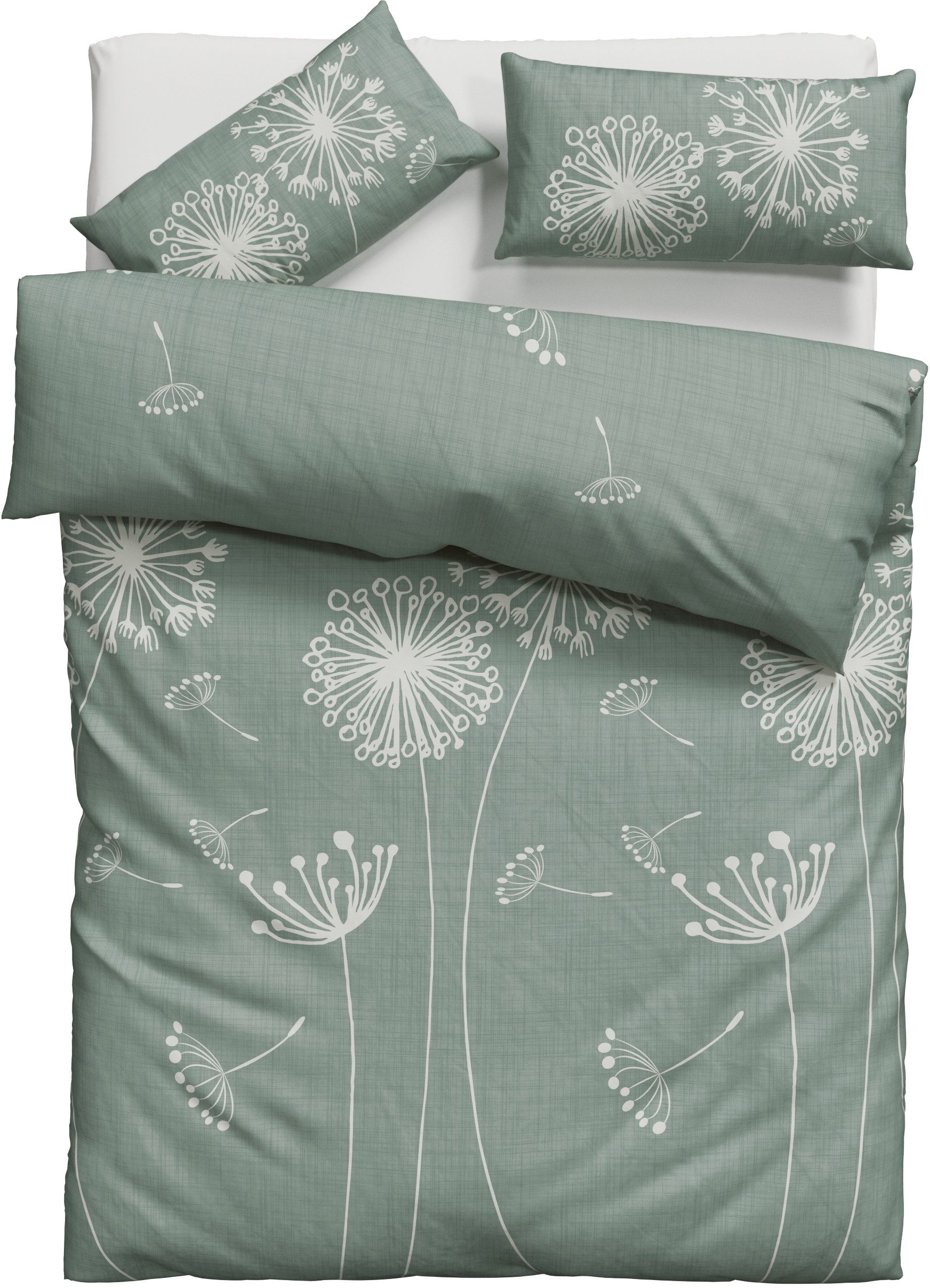 OTTO home Bettwäsche SOUCY in vier Qualitäten erhältlich, Leinenstruktur, Flanell, 2 teilig, 100% Baumwolle, auch PREMIUM Qualitäten Renforcé-Tencel & Satin TC300