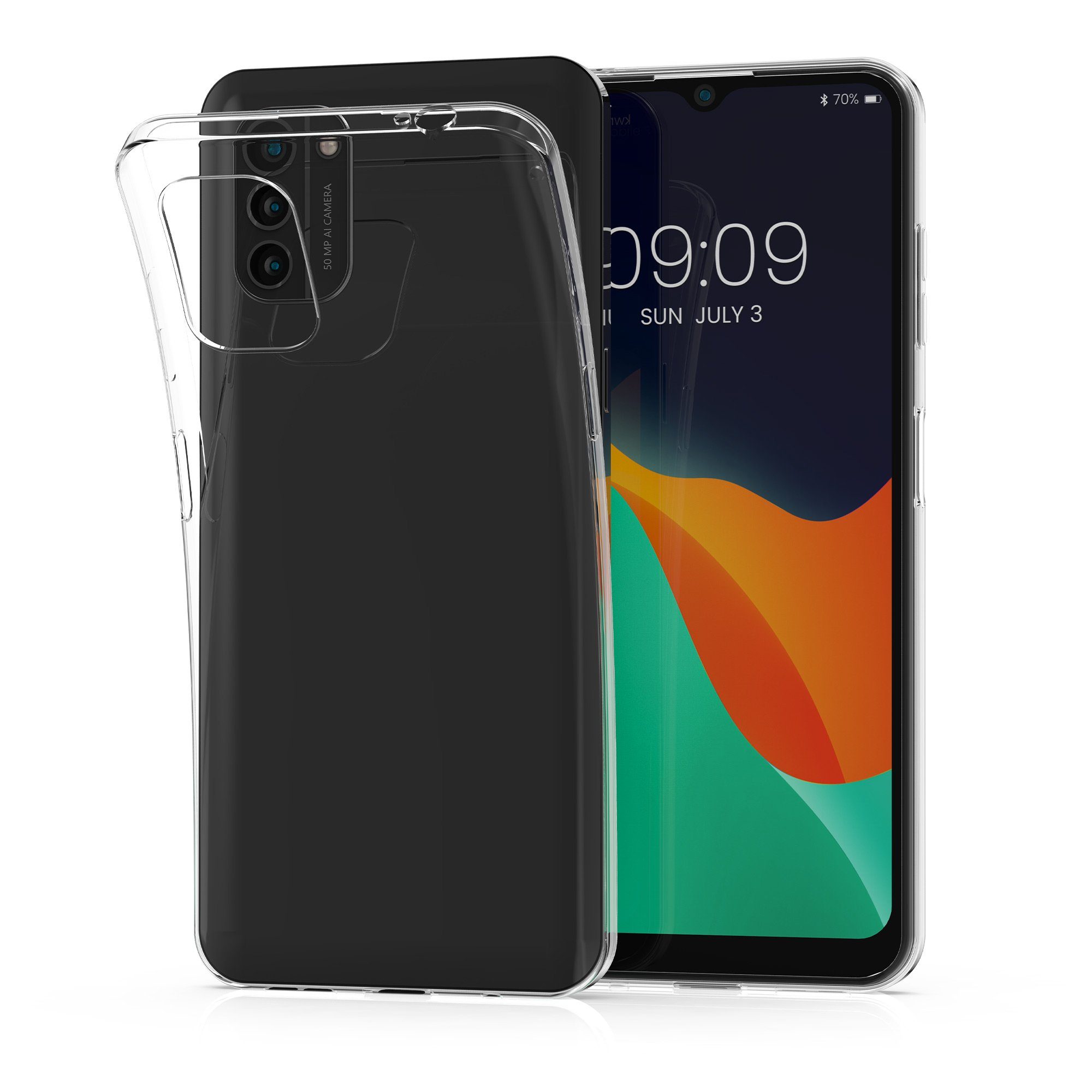 kwmobile Handyhülle Hülle für Nokia G21 / G11, Silikon Handyhülle transparent - Handy Case gummiert