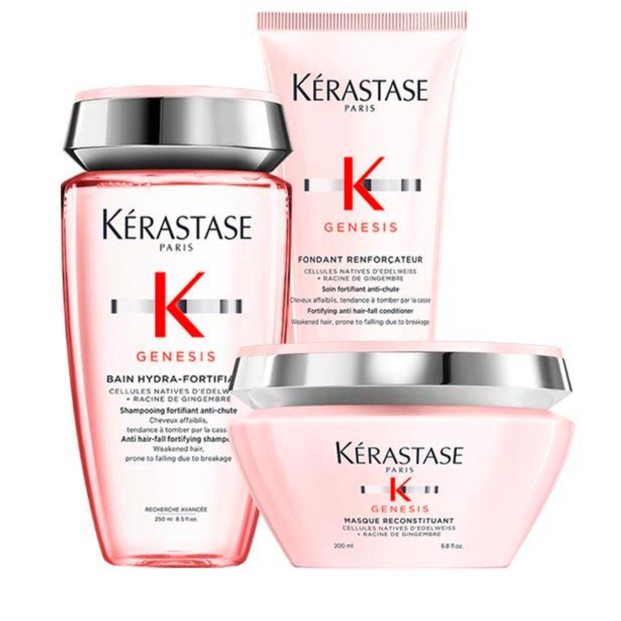 Kérastase Haarpflege-Set Kérastase Genesis Set Bain Hydra Fondant Maske 3er Set, 3-tlg., reichhaltig
