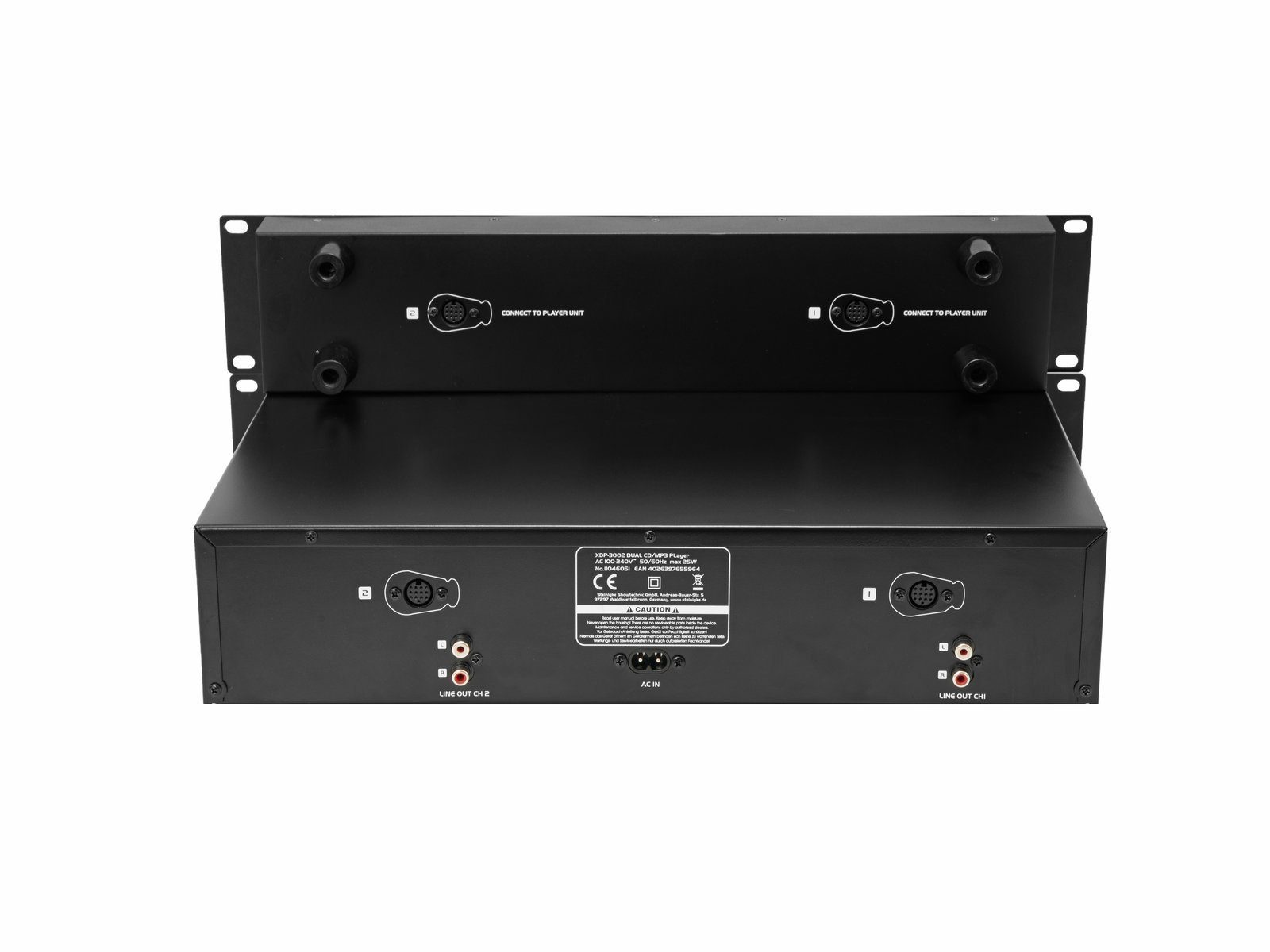 Omnitronic XDP-3002 Dual-CD-/MP3-Player Stereo-CD Player (USB + SD + CD-Player Anti-Shock)