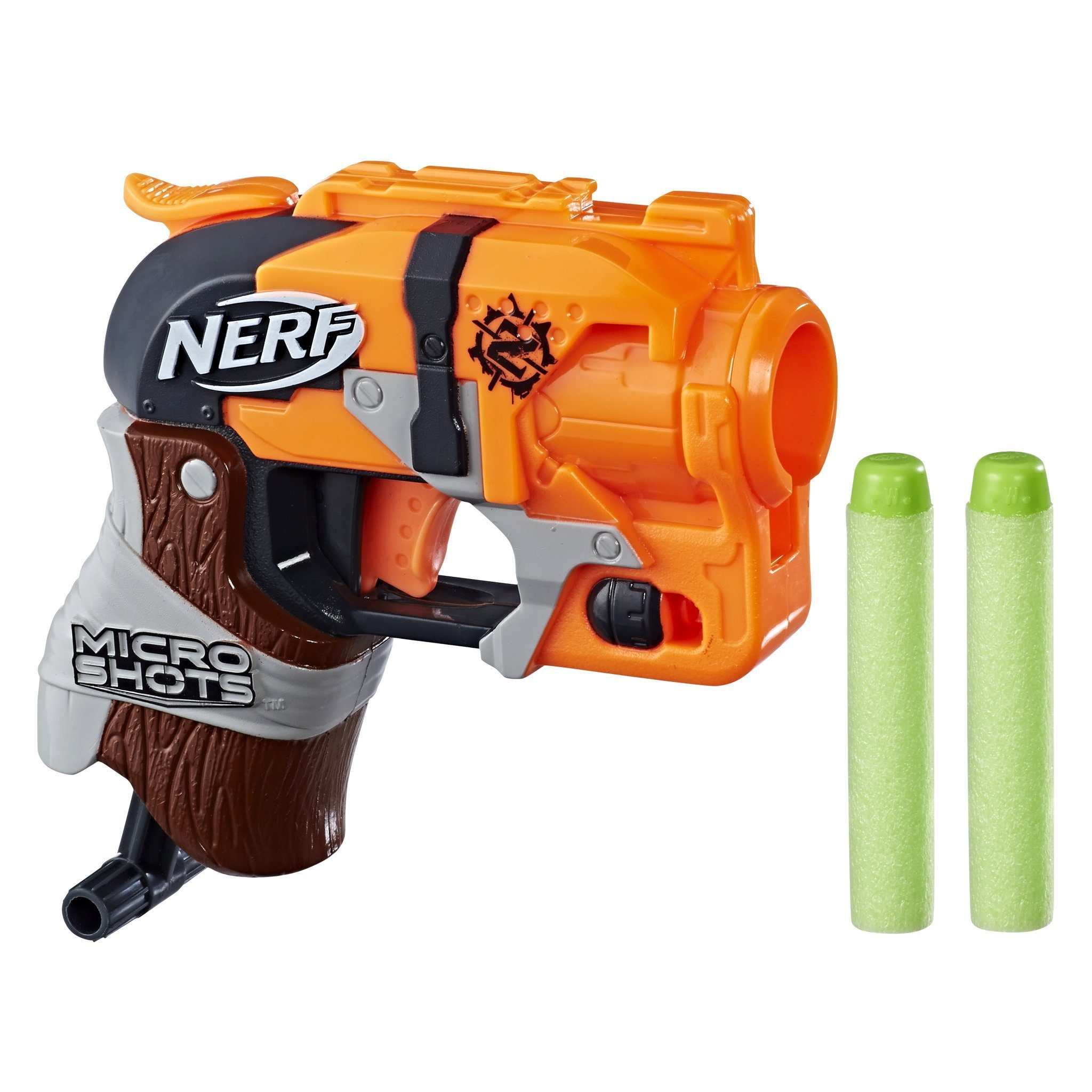 Hasbro Blaster NERF MicroShots Zombie Strike Hammershot Blaster, Der Topseller unter den Revolverblastern als Mini-Version!
