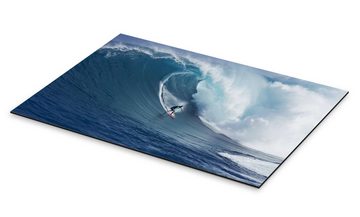 Posterlounge Alu-Dibond-Druck Ron Dahlquist, Riesige Welle vor Maui, Badezimmer Maritim Fotografie