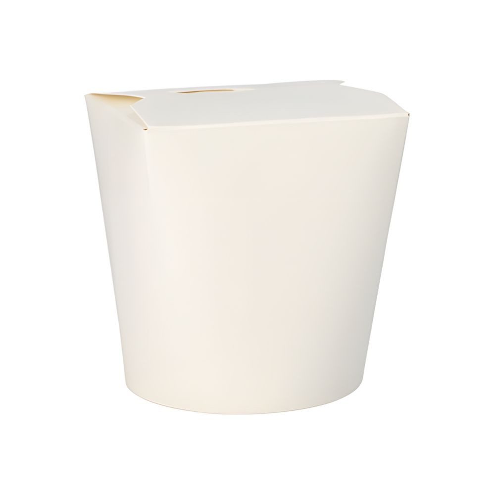 PAPSTAR Einweggeschirr-Set Snackboxen ASIA rund 900 ml 11,2 cm x 11 cm x 9,5 cm weiss 500 Stk, Pappe, beschichtet