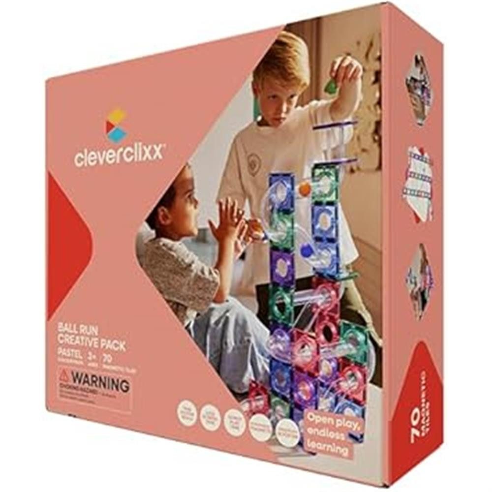 Cleverclixx Cleverclixx Kugelbahn-Kreativ-Bausatz in Pastellfarben 70 Teile günstig online kaufen